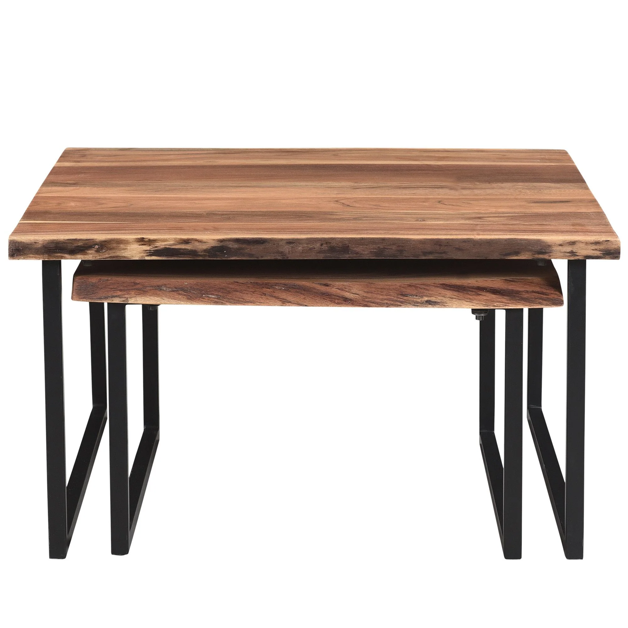 Jivin 2pc Coffee Table Set in Natural and Black - Image 5