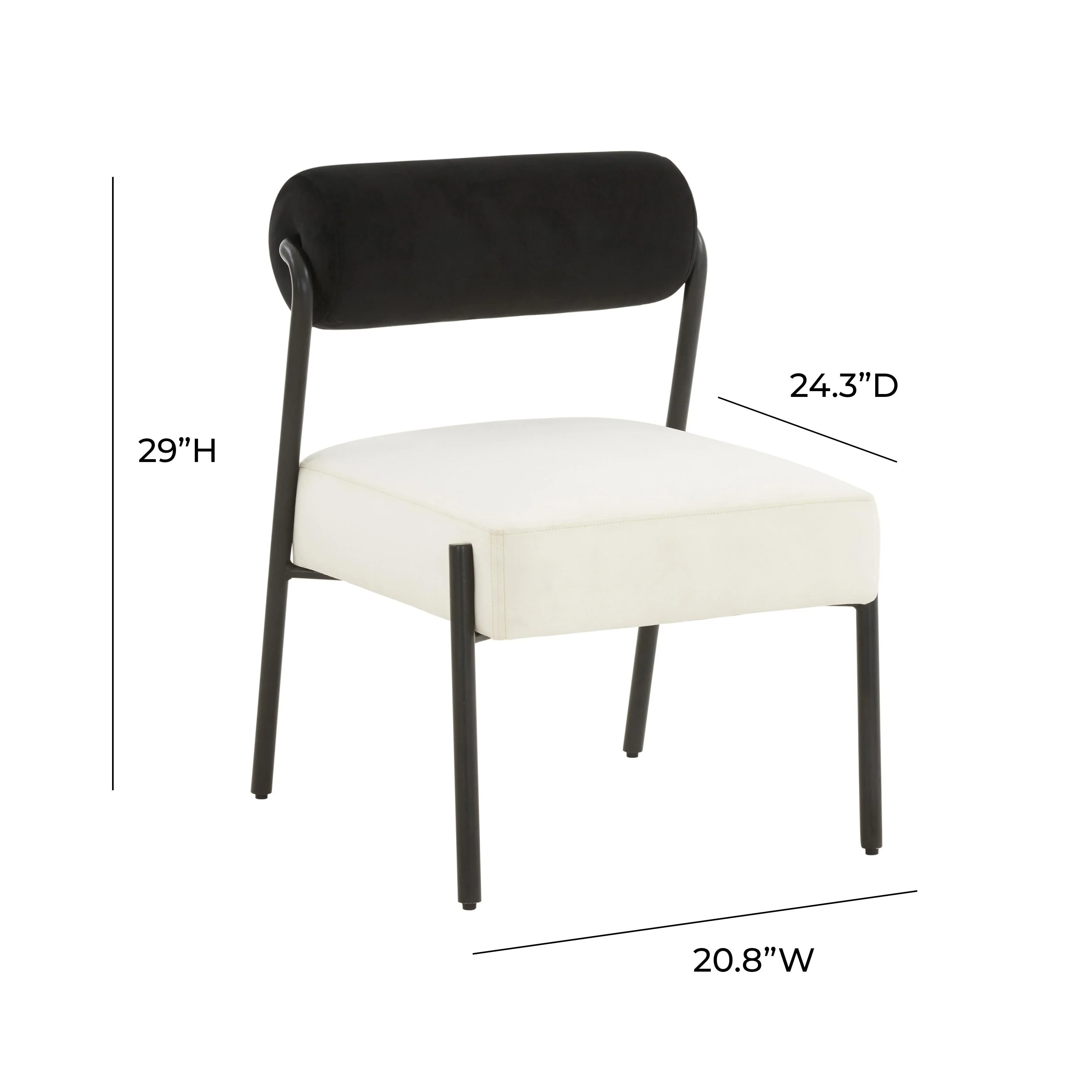 Jolene Performance Velvet Accent Chair - Image 6
