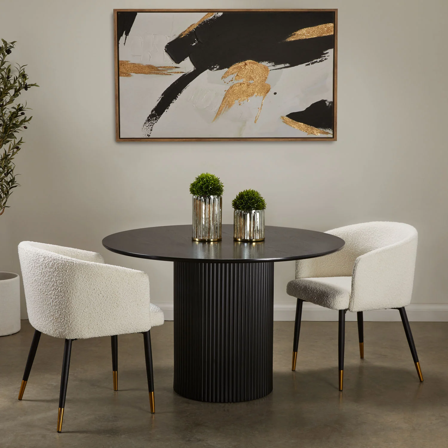 Jordan Dining Chair Boucle Fabric - Image 2