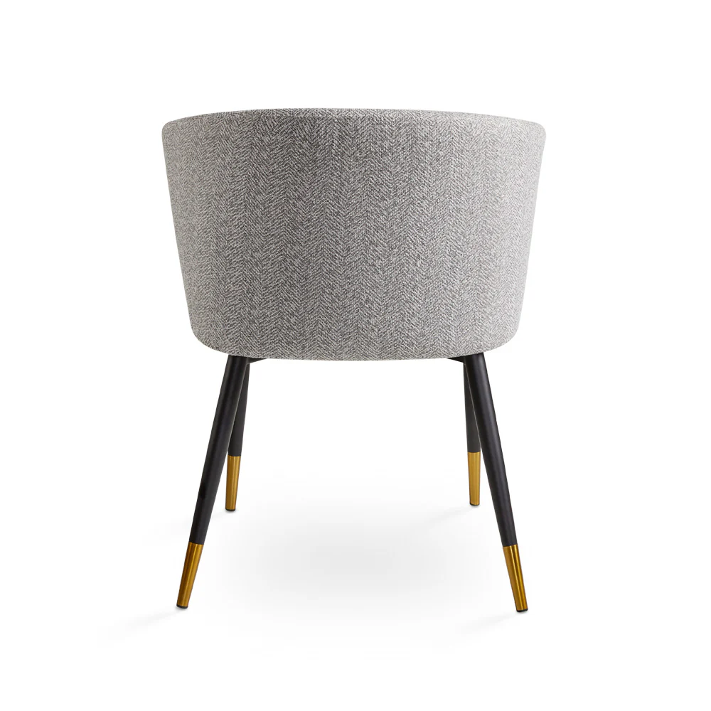 Jordan Dining Chair Grey Fabric - Image 4