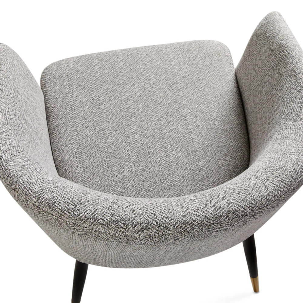 Jordan Dining Chair Grey Fabric - Image 5