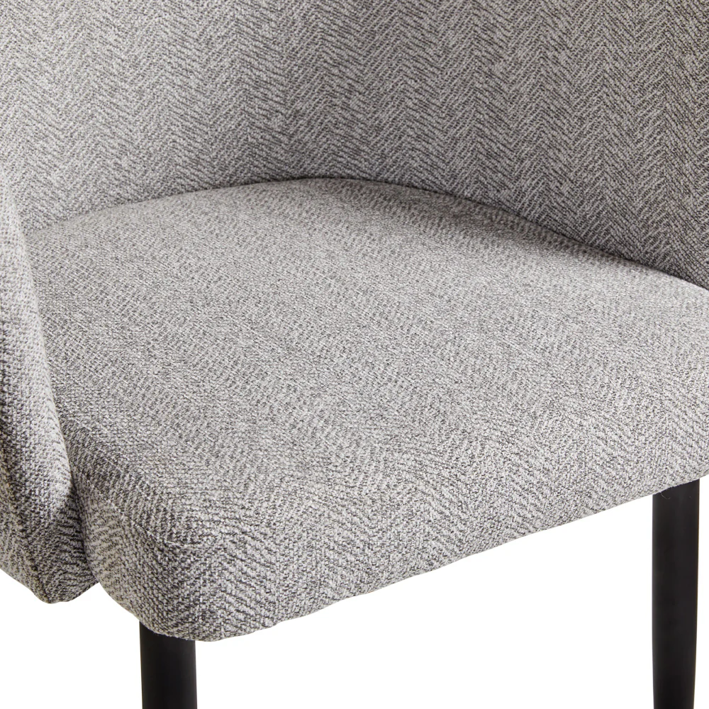 Jordan Dining Chair Grey Fabric - Image 8
