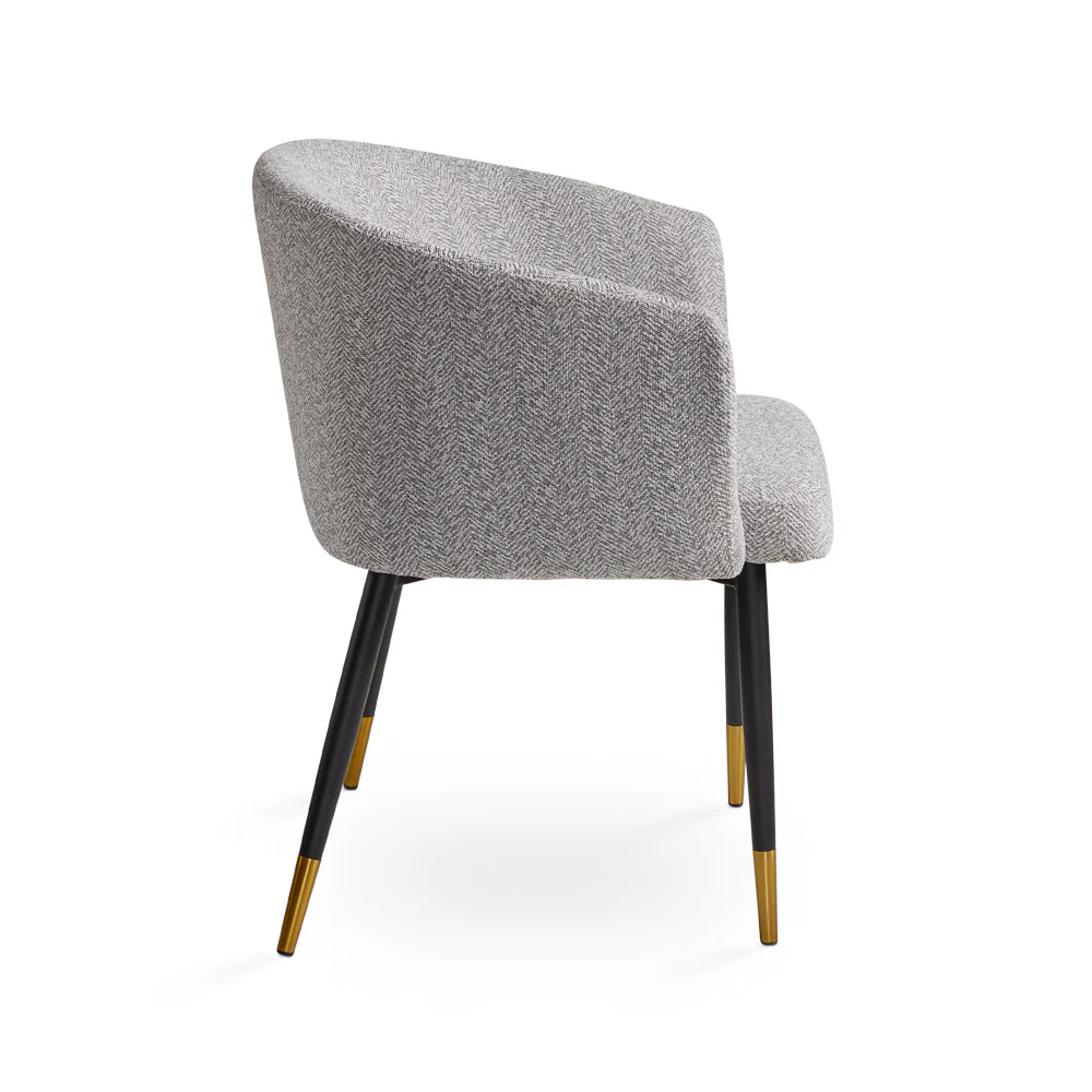 Jordan Dining Chair Grey Fabric - Image 9