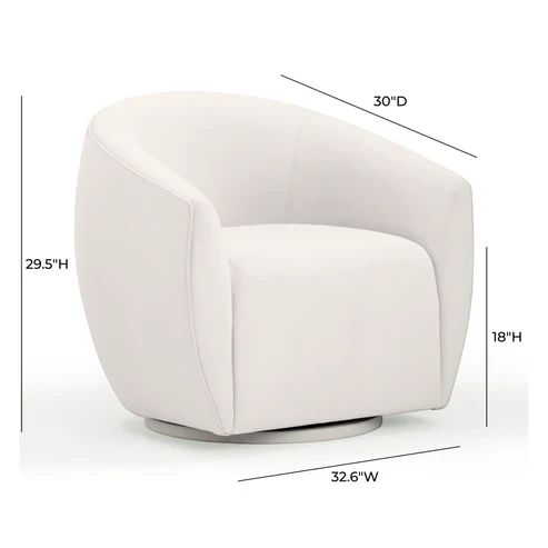 Jordan Performance Velvet Swivel Accent Chair - Image 27