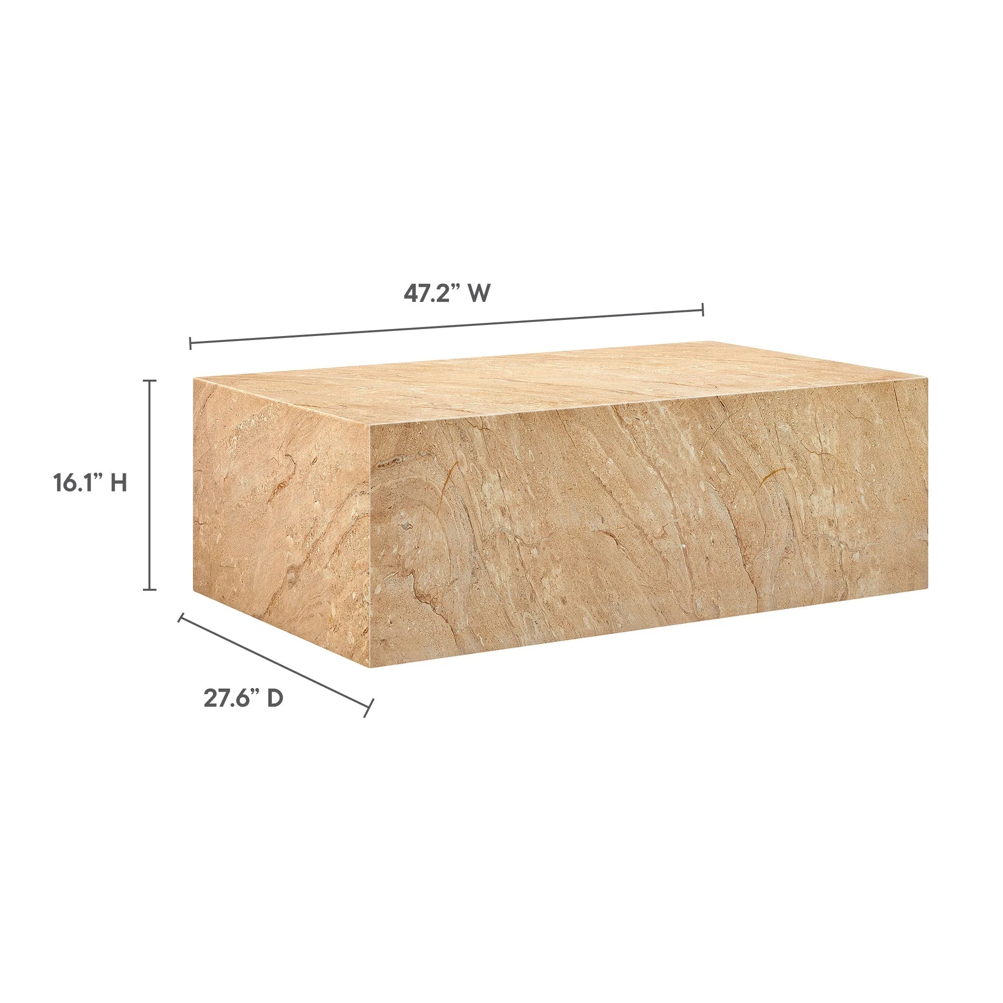 Jordana Square Plinth Indoor - Outdoor Patio Concrete Coffee Table - Image 20