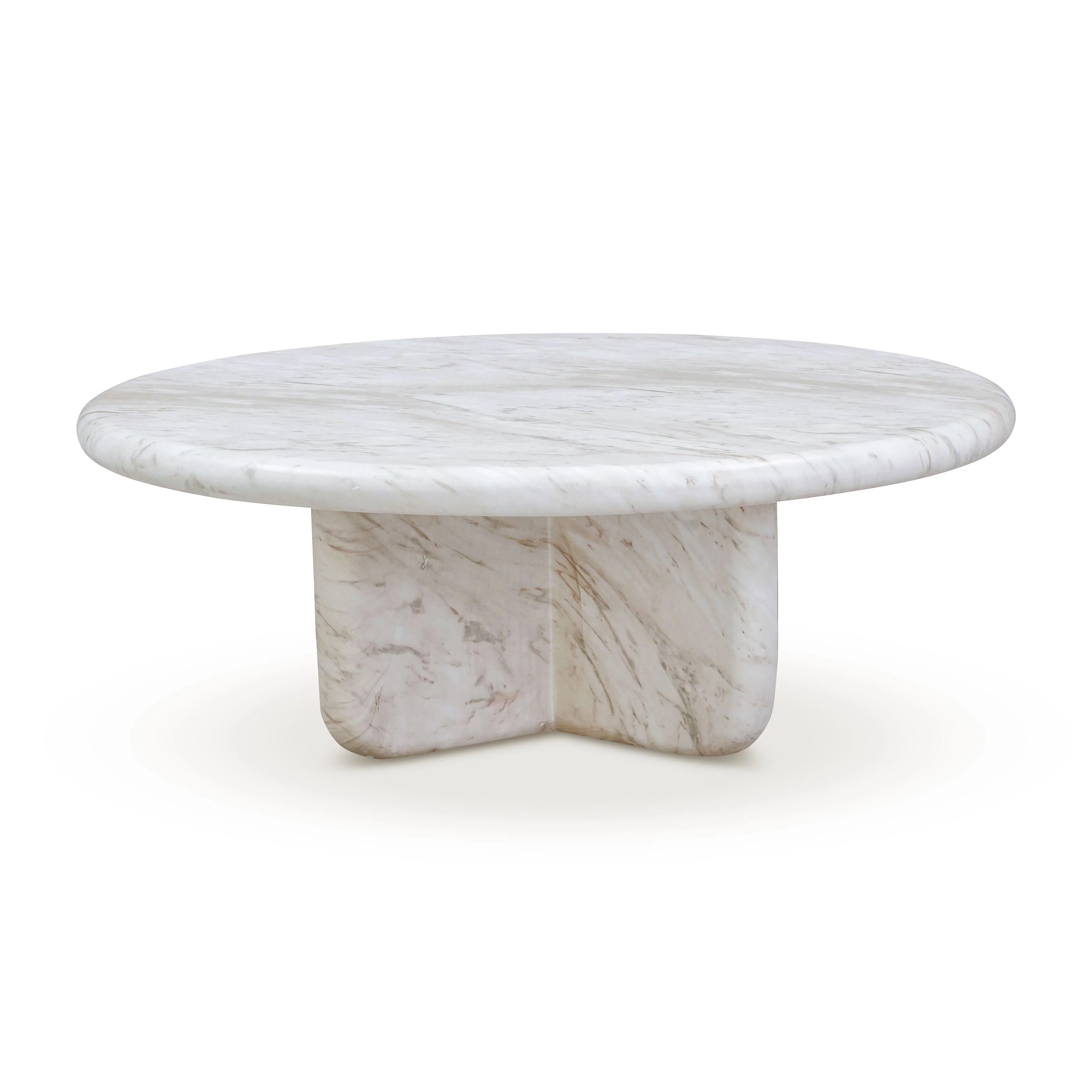 Juju Faux Marble Indoor/Outdoor Round Coffee Table (24"-32") - Image 11