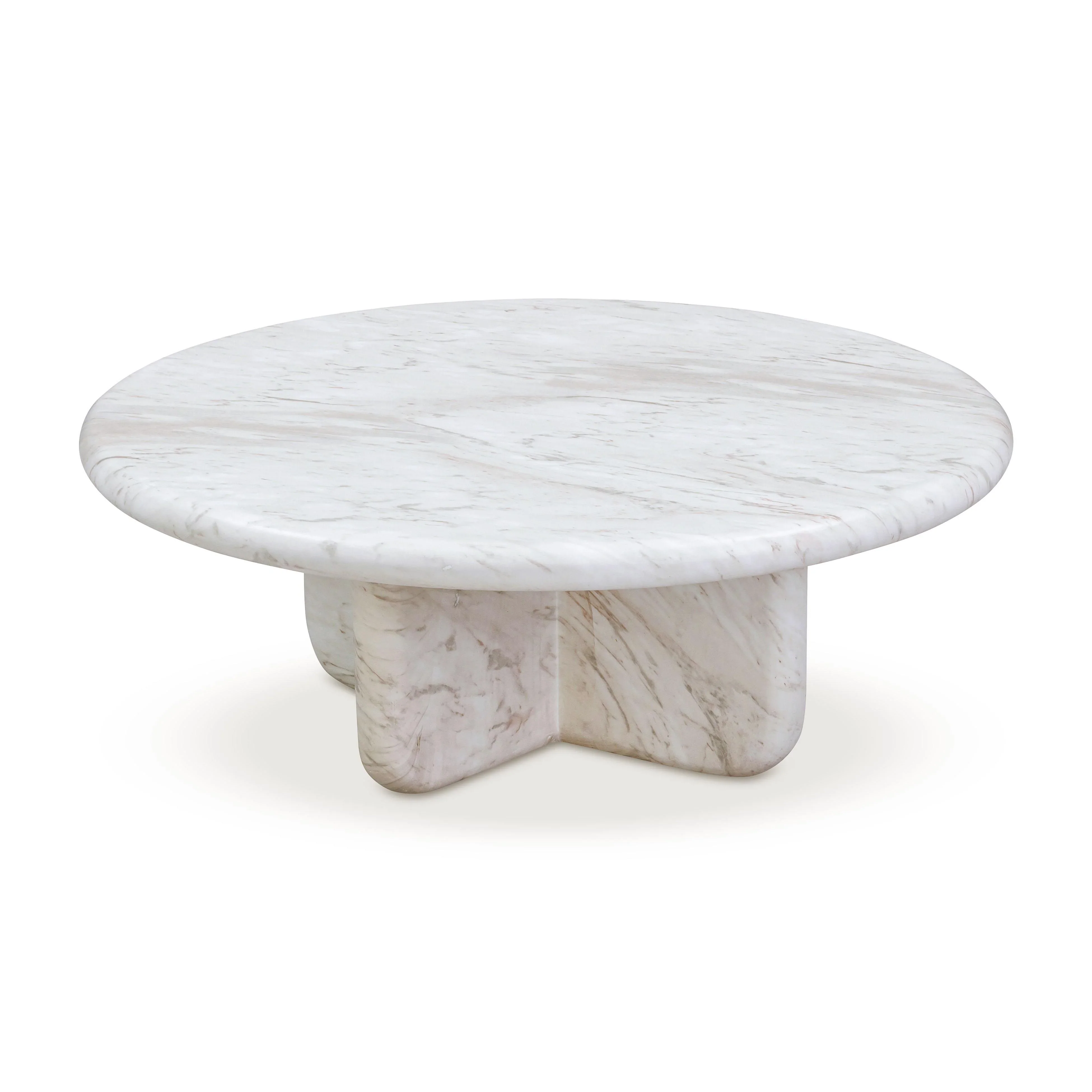 Juju Faux Marble Indoor/Outdoor Round Coffee Table (24"-32") - Image 12