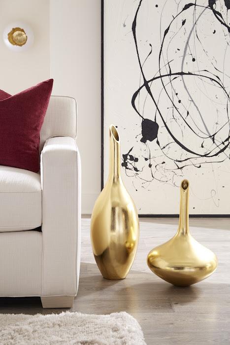 Julian Vase, Gold Leaf - Image 5