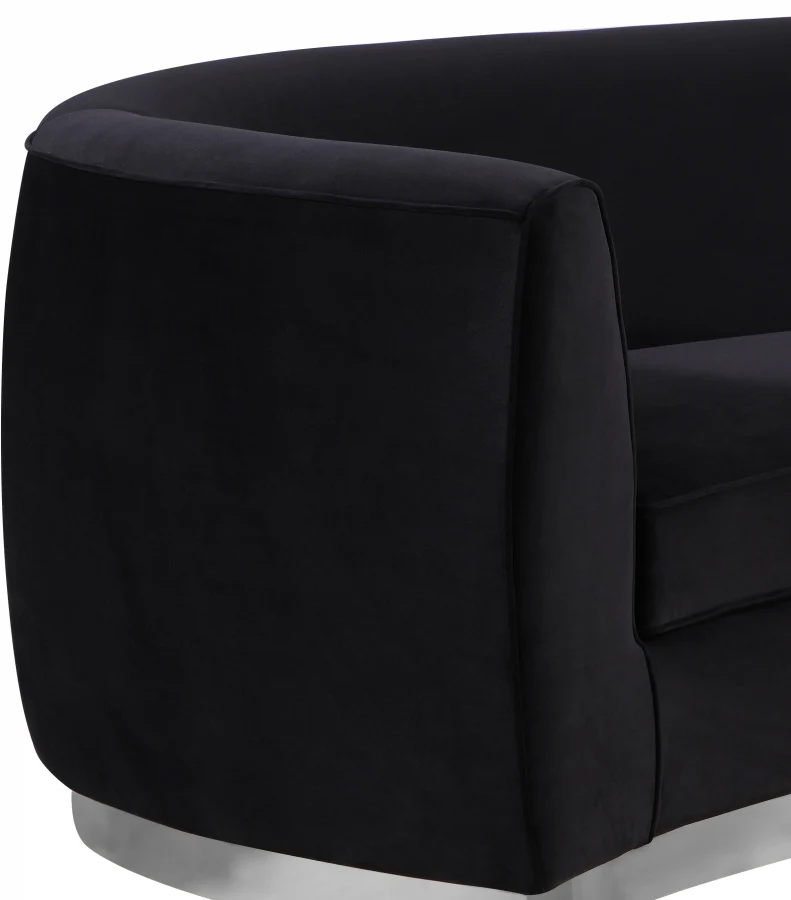 Julian Velvet Upholstered Chair - Image 4