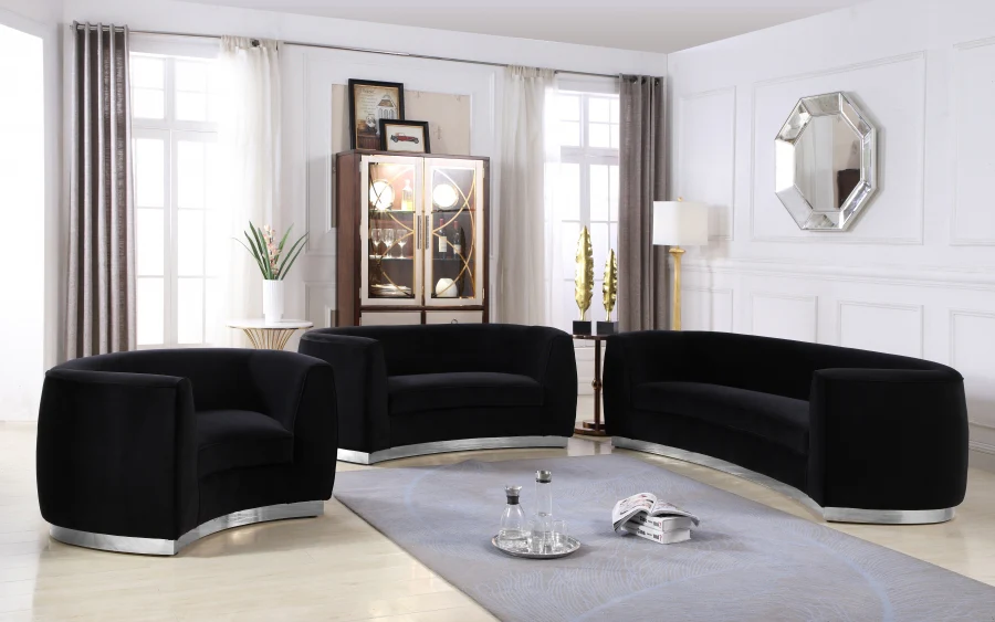 Julian Velvet Upholstered Chair - Image 6