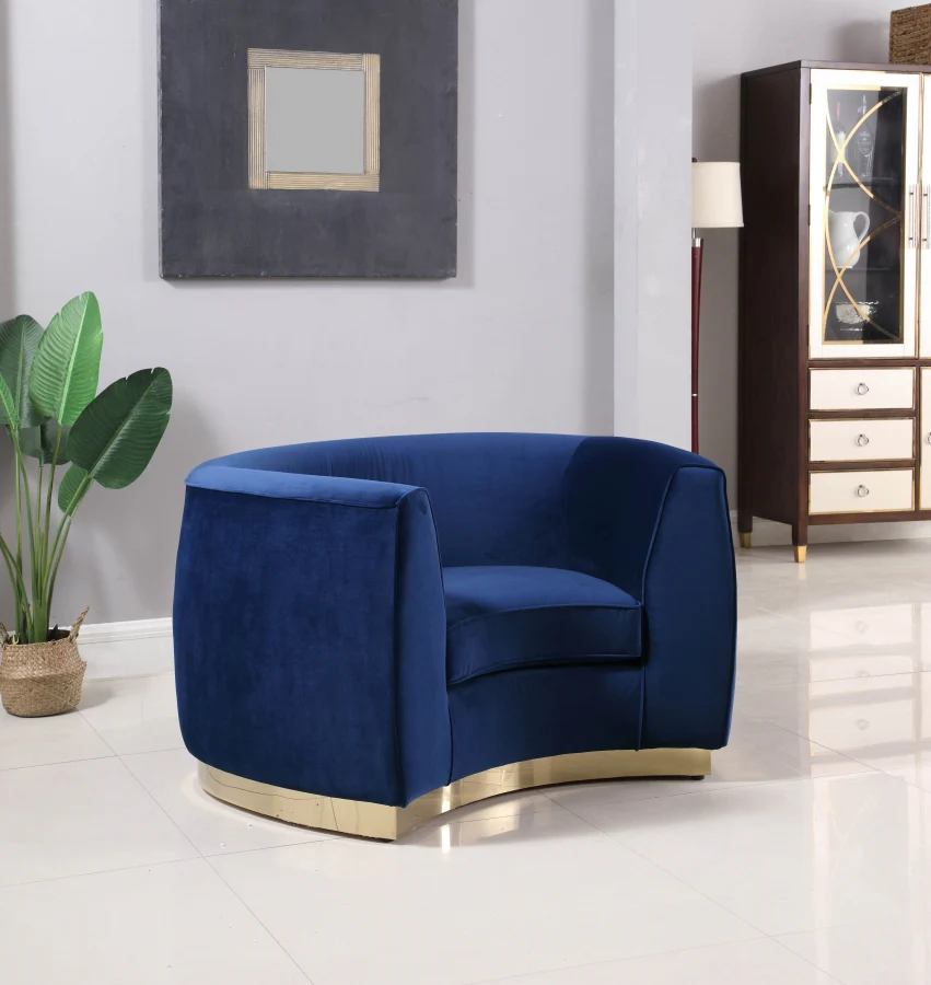 Julian Velvet Upholstered Chair - Image 18