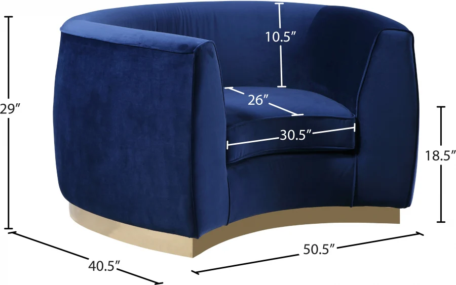 Julian Velvet Upholstered Chair - Image 24