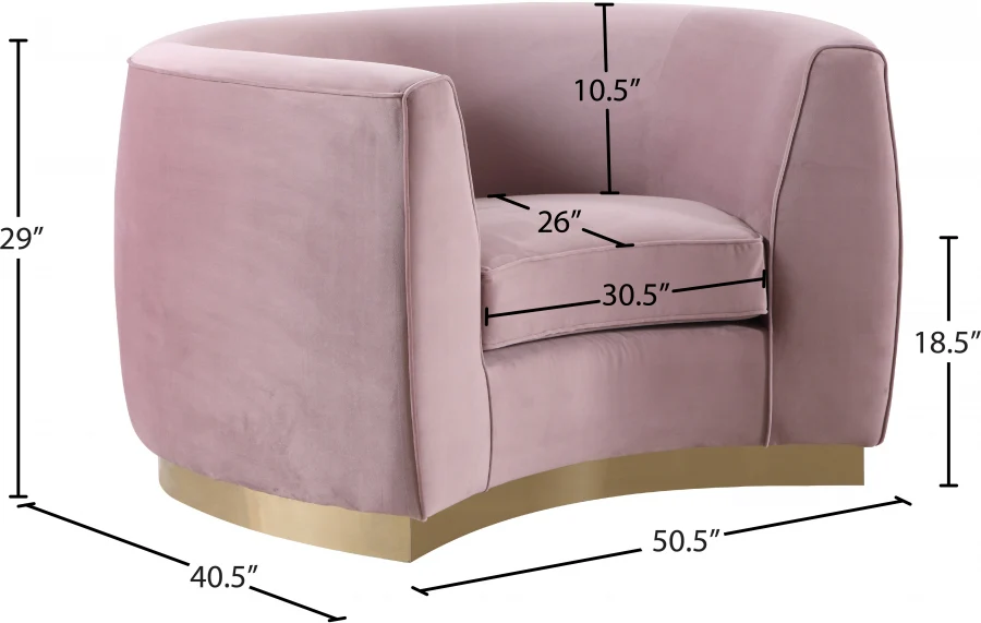 Julian Velvet Upholstered Chair - Image 31
