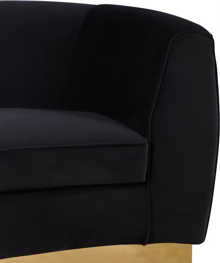 Julian Velvet Upholstered Chair - Image 5