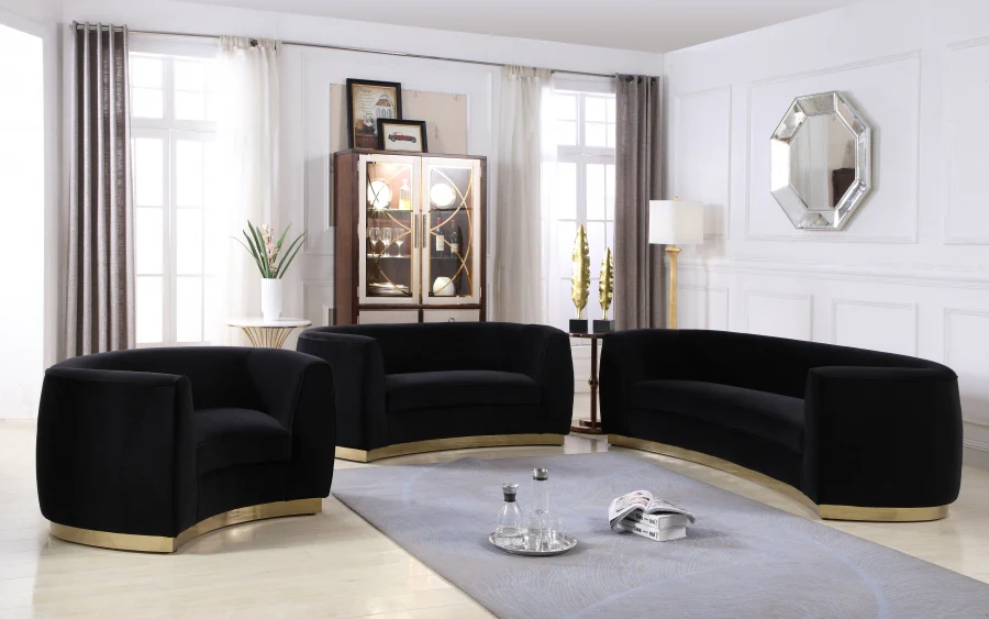 Julian Velvet Upholstered Chair - Image 6