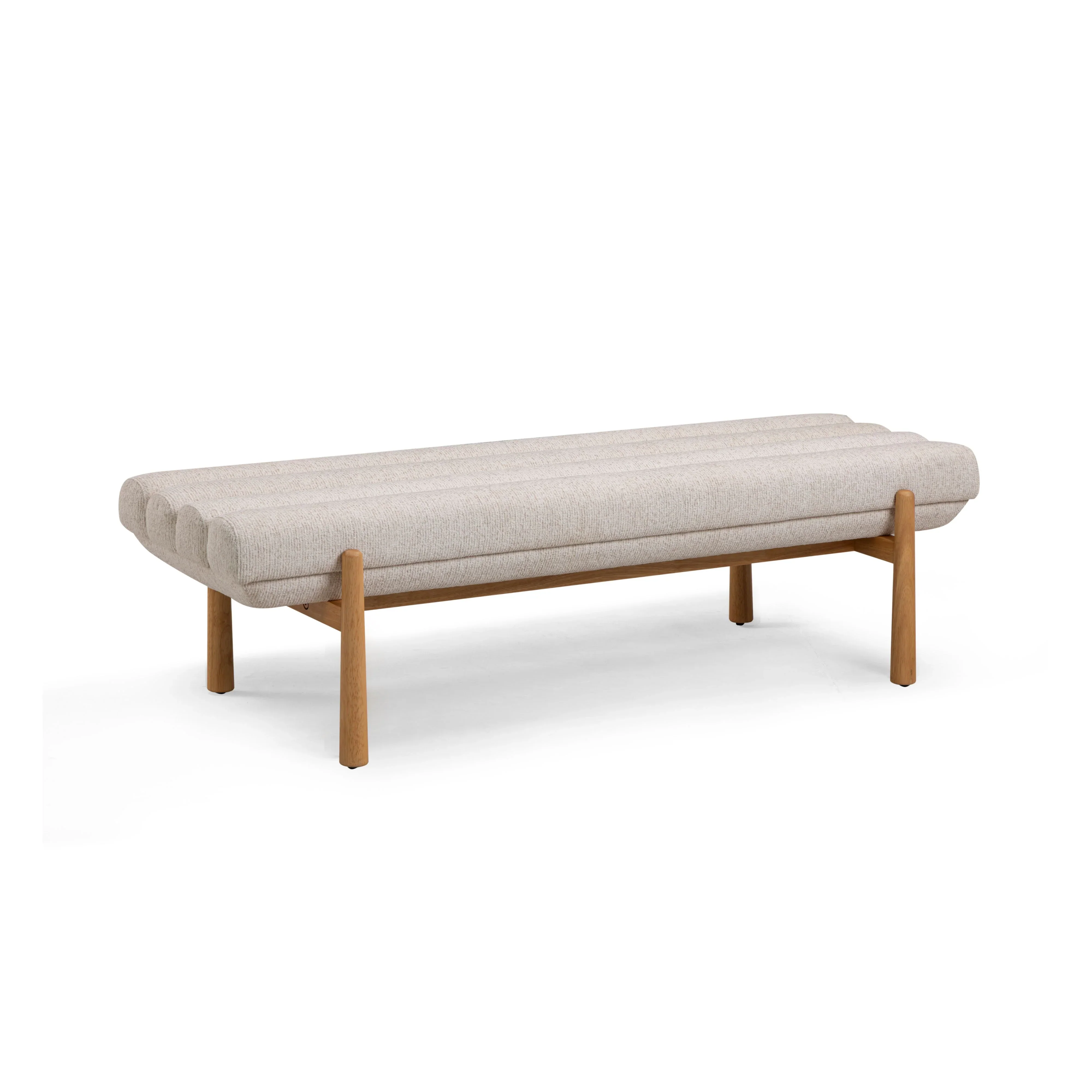 Julianna 56" Textured Performance Fabric Bench - Image 14