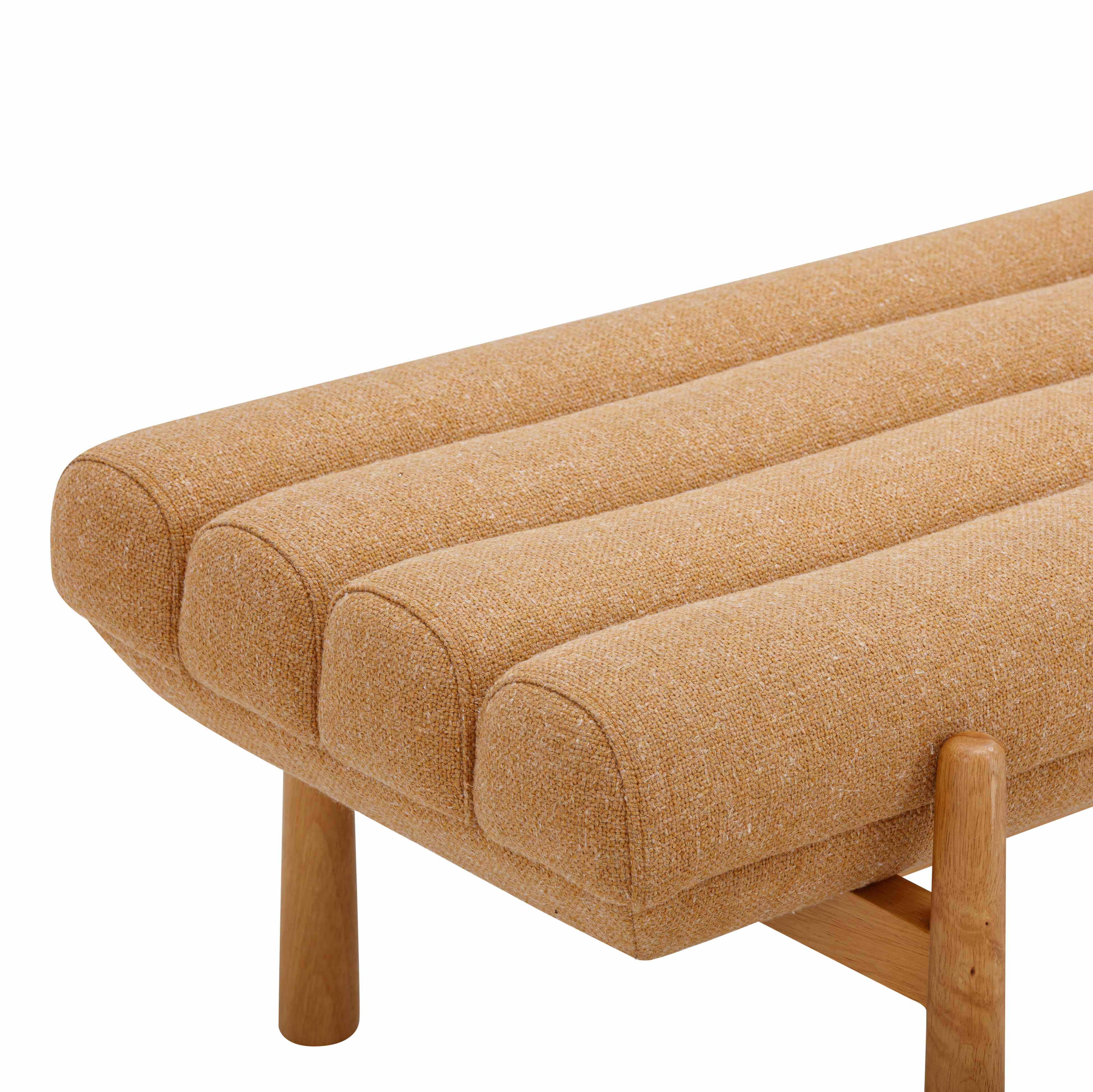 Julianna 56" Textured Performance Fabric Bench - Image 4