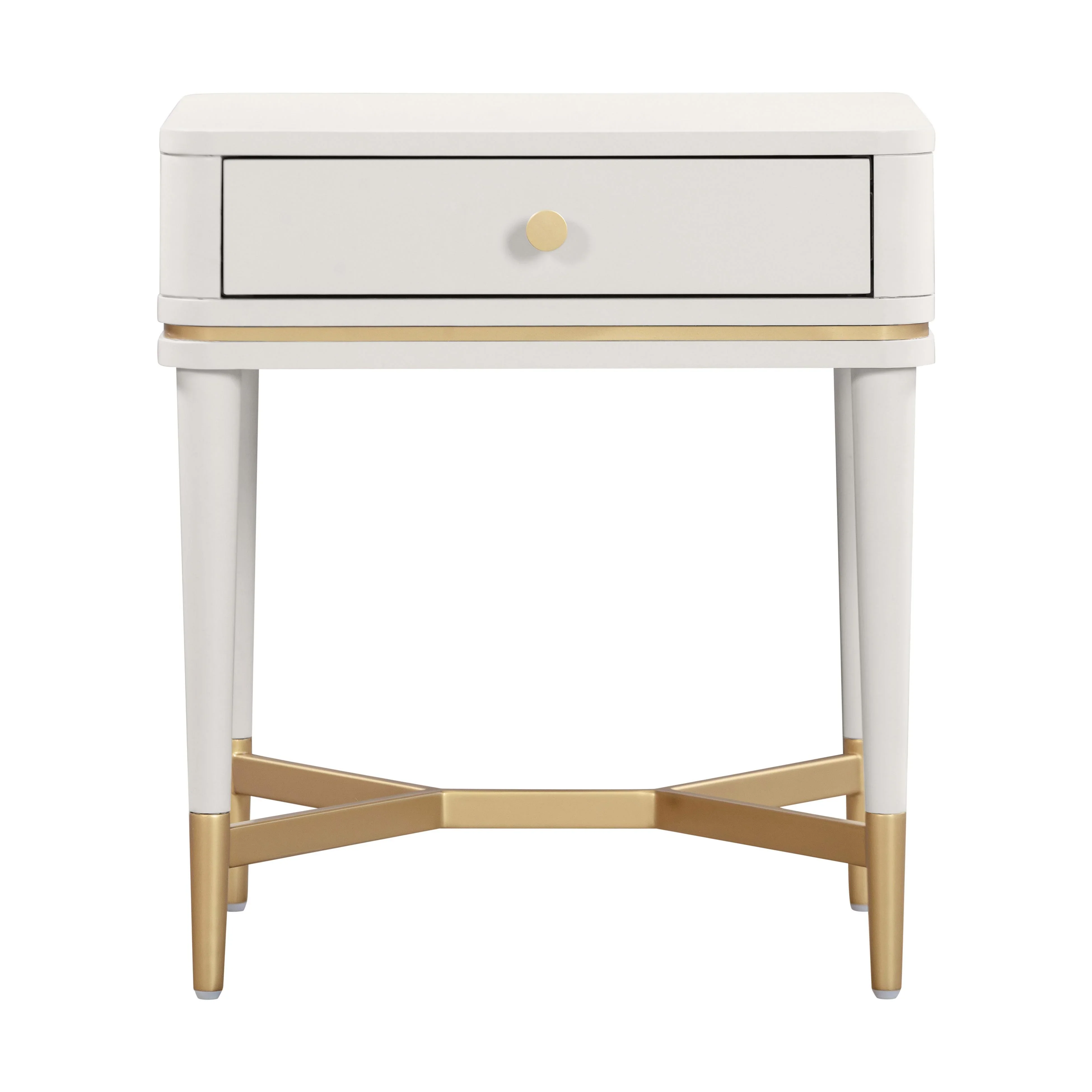 Julieta 19" Acacia Wood Nightstand With Drawer - Image 3