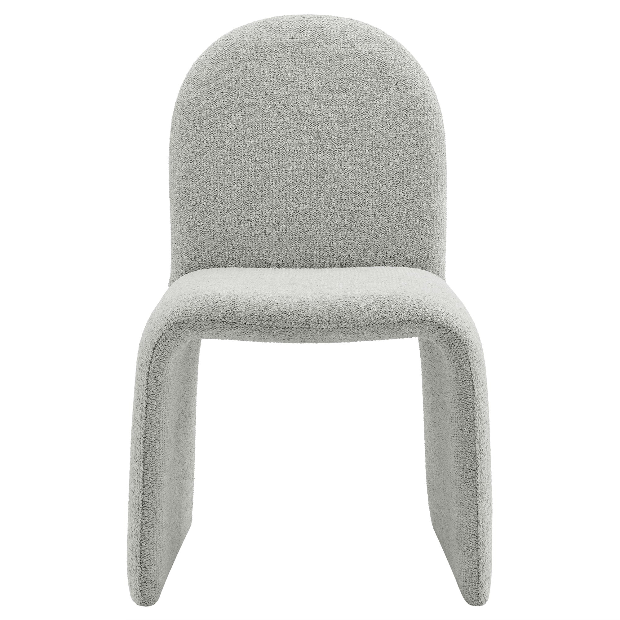 Junia Boucle Upholstered Arch Armless Dining Chair - Image 16