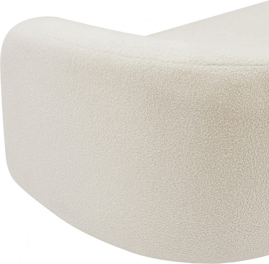 Kali Faux Shearling Teddy Fabric Sofa - Image 10