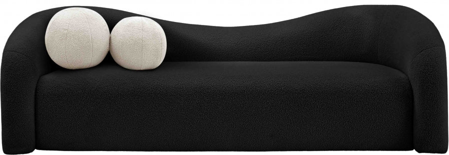 Kali Faux Shearling Teddy Fabric Sofa - Image 19