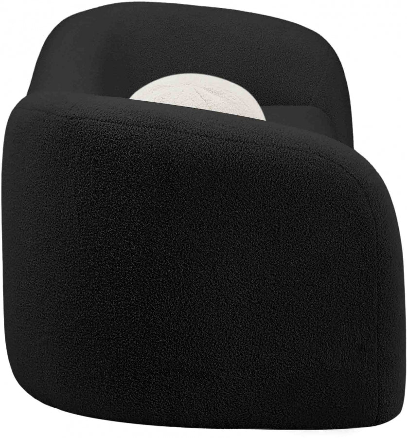 Kali Faux Shearling Teddy Fabric Sofa - Image 21