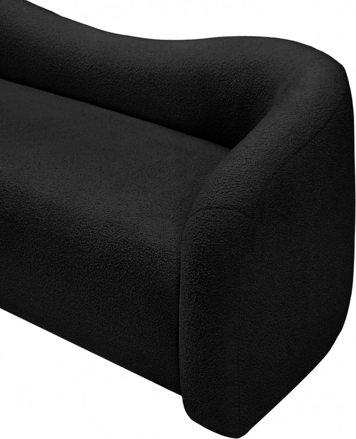 Kali Faux Shearling Teddy Fabric Sofa - Image 22