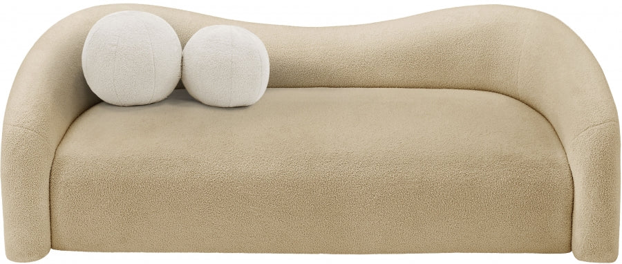 Kali Faux Shearling Teddy Fabric Sofa - Image 34