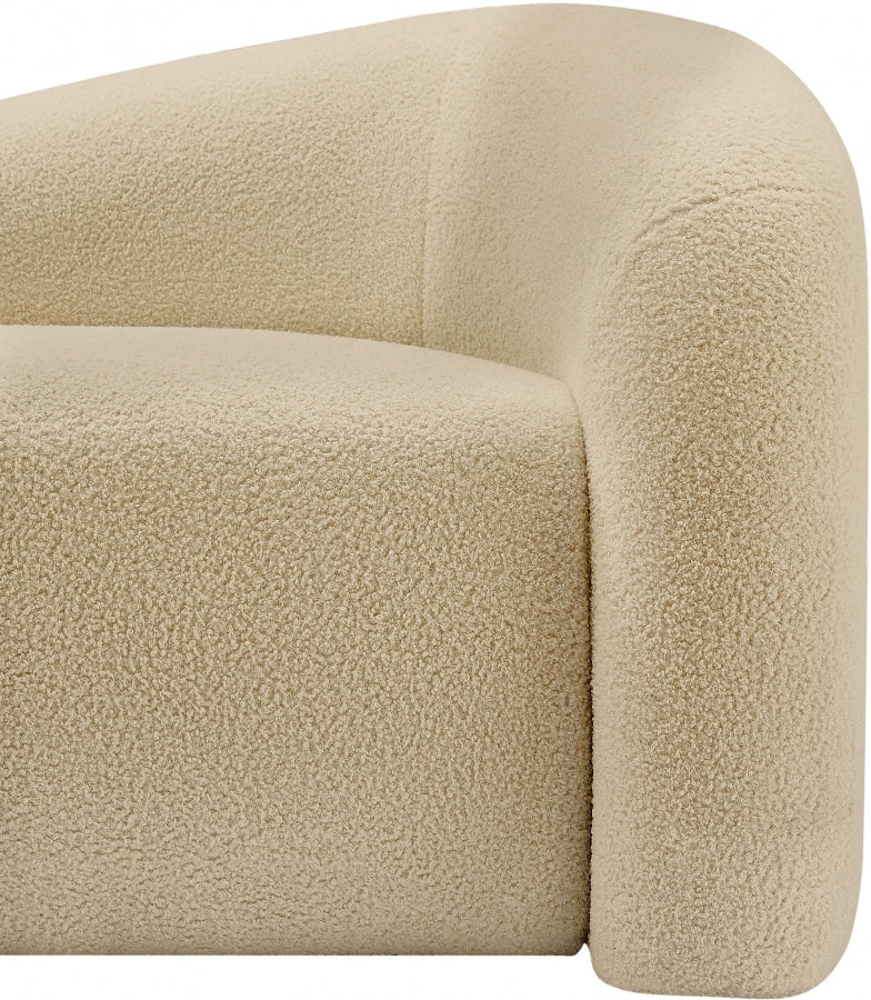 Kali Faux Shearling Teddy Fabric Sofa - Image 38