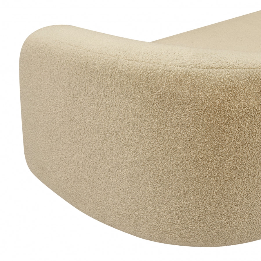 Kali Faux Shearling Teddy Fabric Sofa - Image 39
