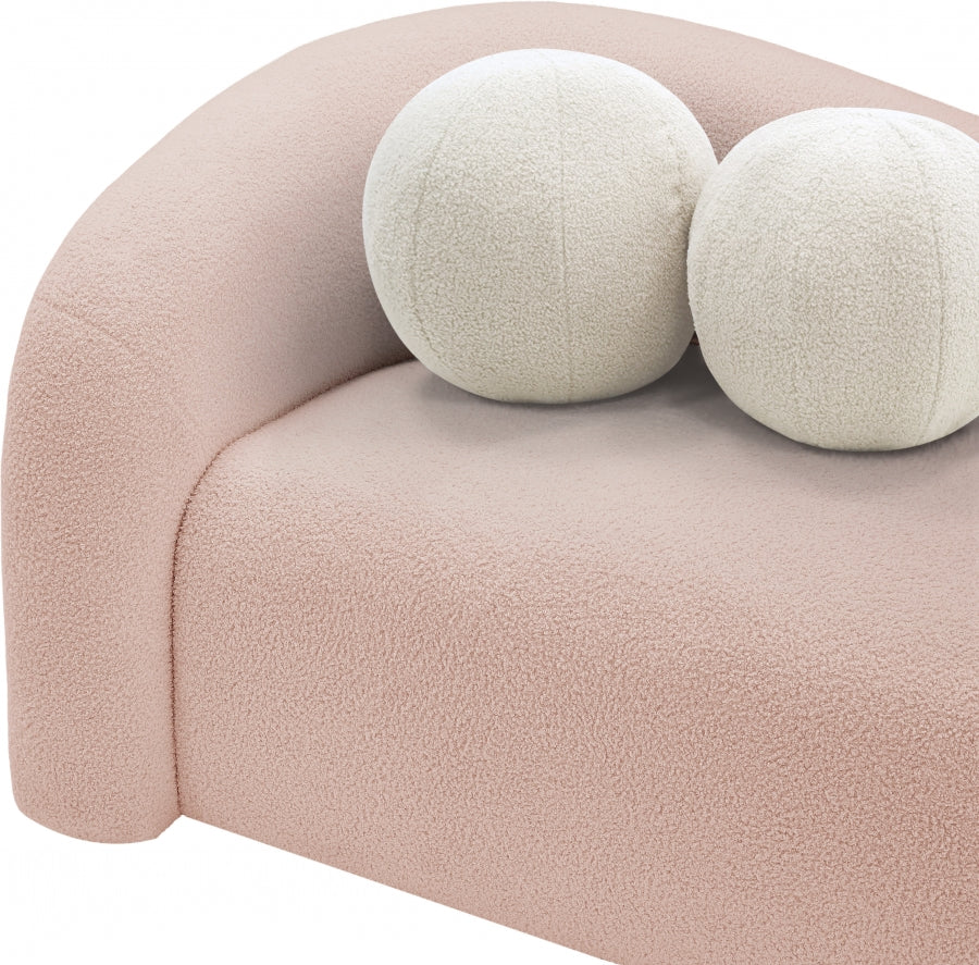 Kali Faux Shearling Teddy Fabric Sofa - Image 52