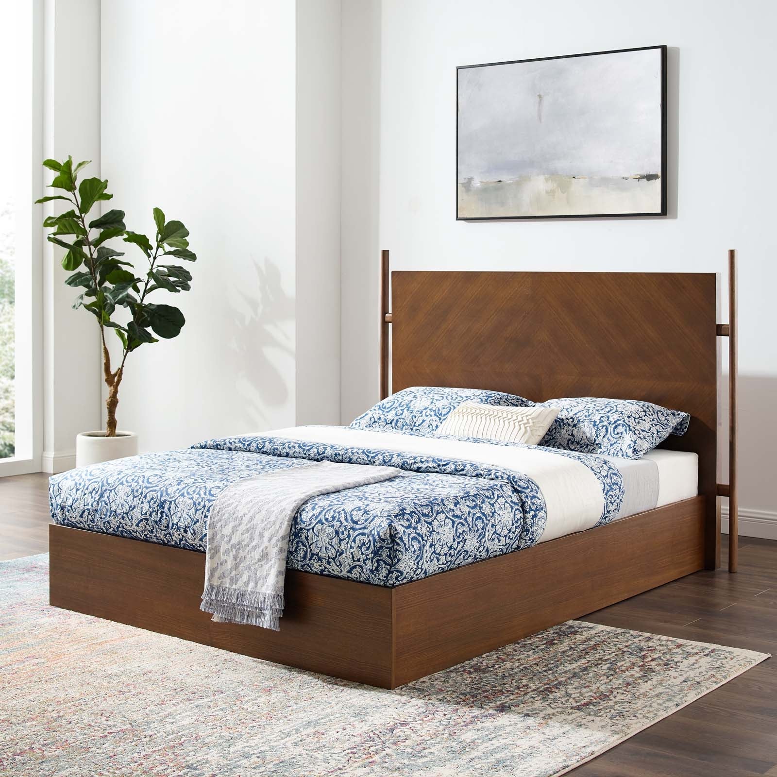 Kali Wood Queen Platform Bed - Image 9