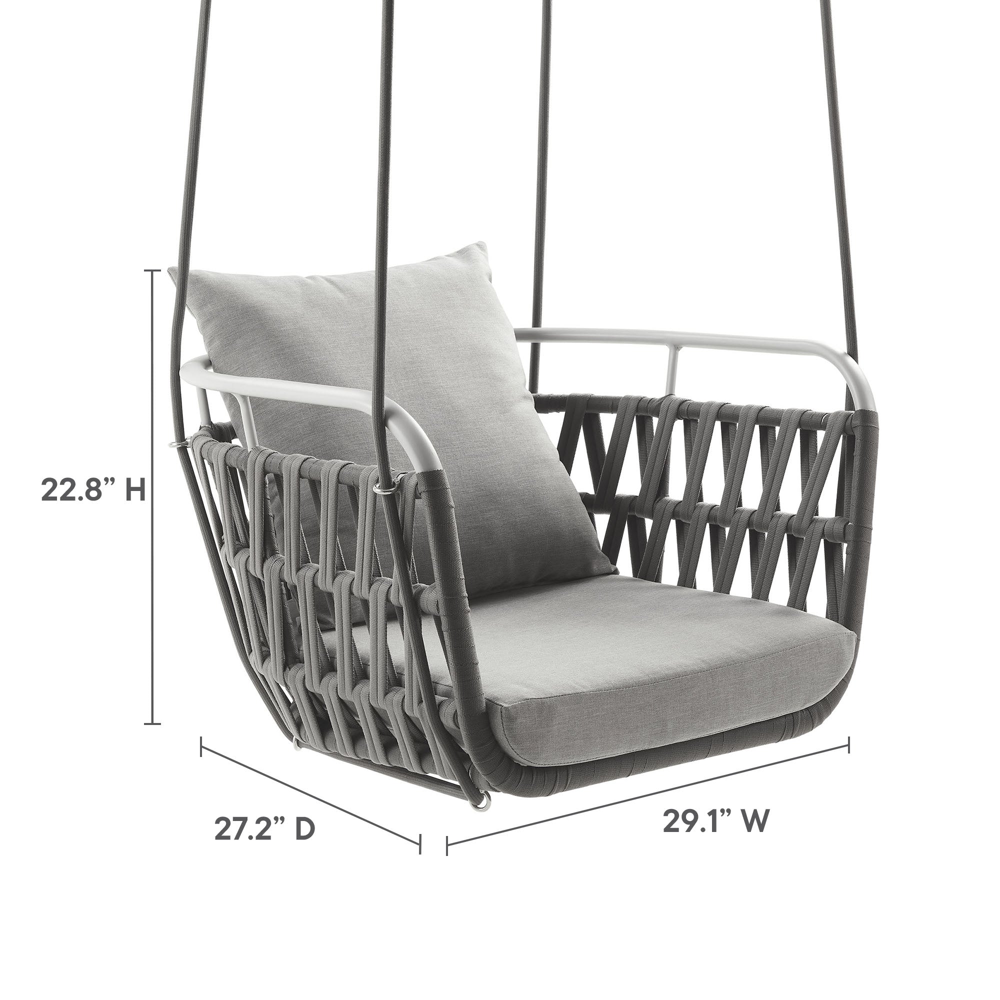 Kaliah Outdoor Patio Aluminum Swing Chair - Image 21