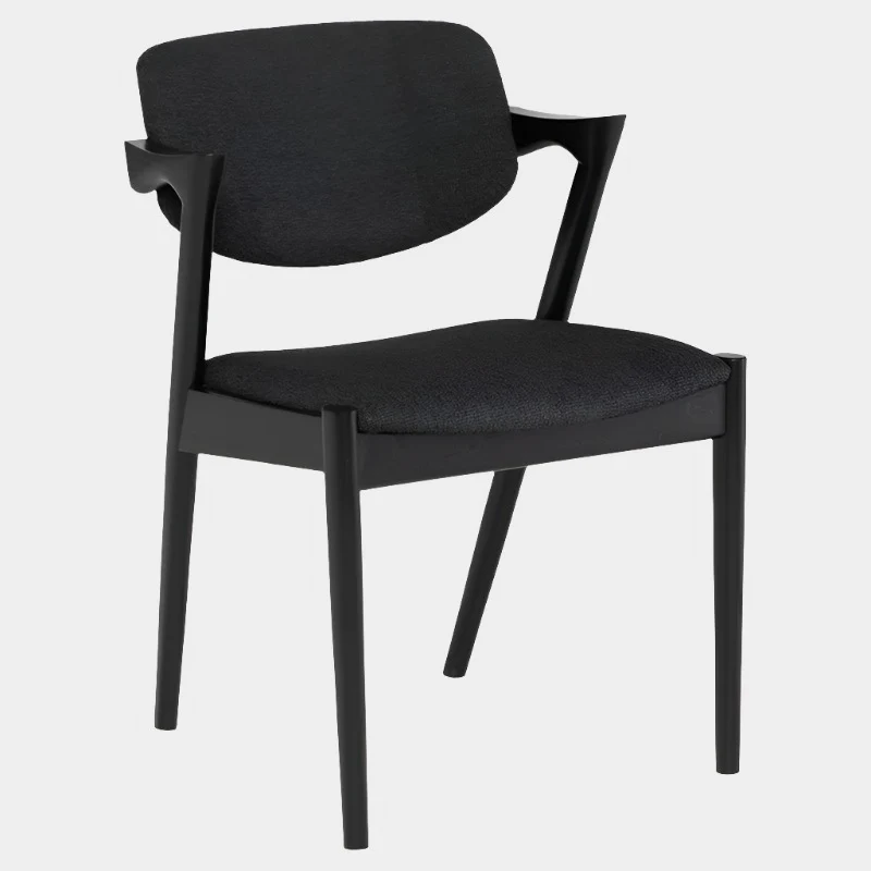 Kalli Boucle Dining Chair (Black Ash Frame)