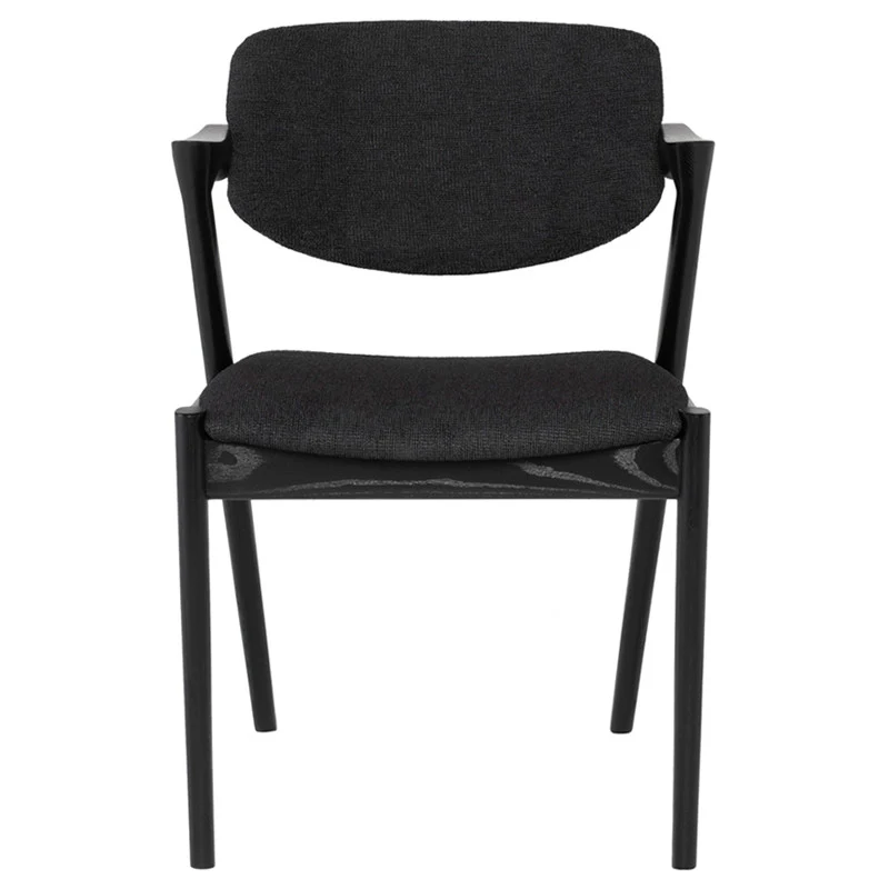 Kalli Boucle Dining Chair (Black Ash Frame) - Image 2