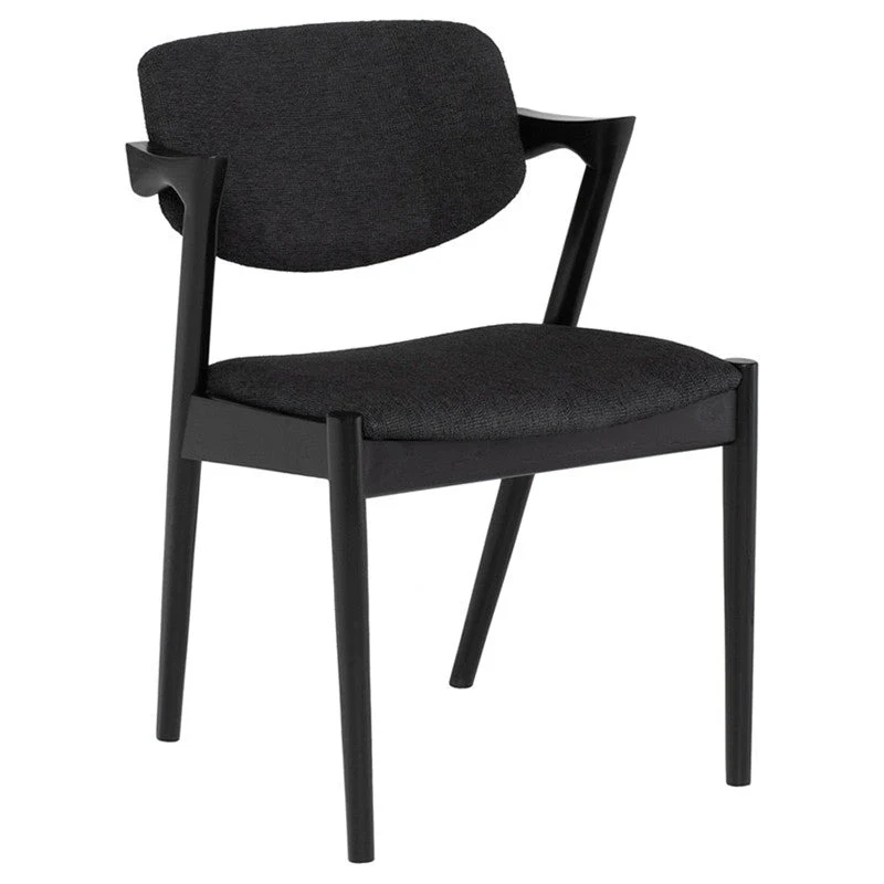 Kalli Boucle Dining Chair (Black Ash Frame) - Image 3