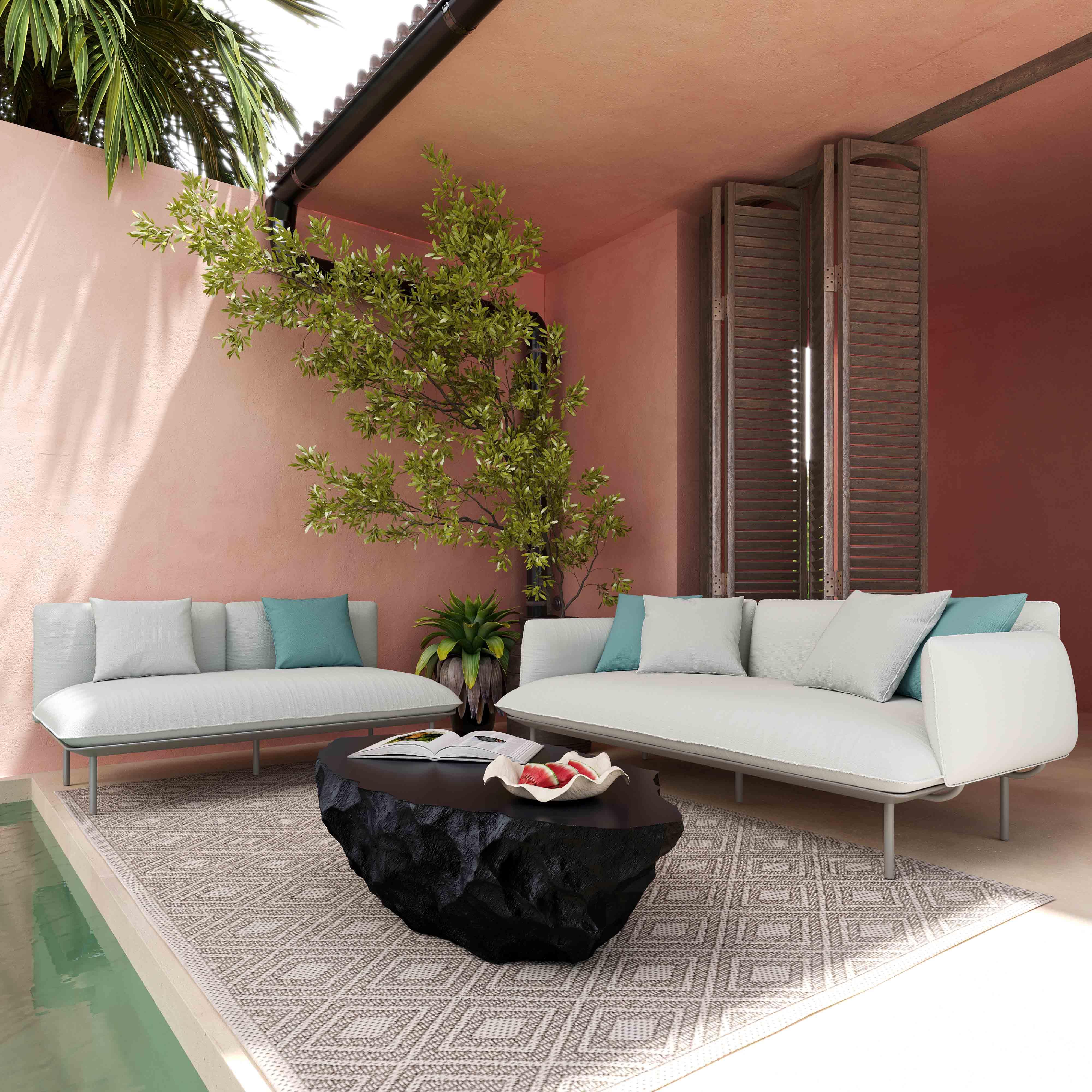 Katti 65.5" Outdoor Loveseat - Image 8