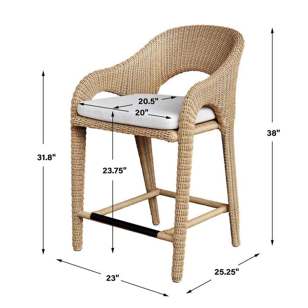 Kavali Outdoor Counter Stool - Image 19