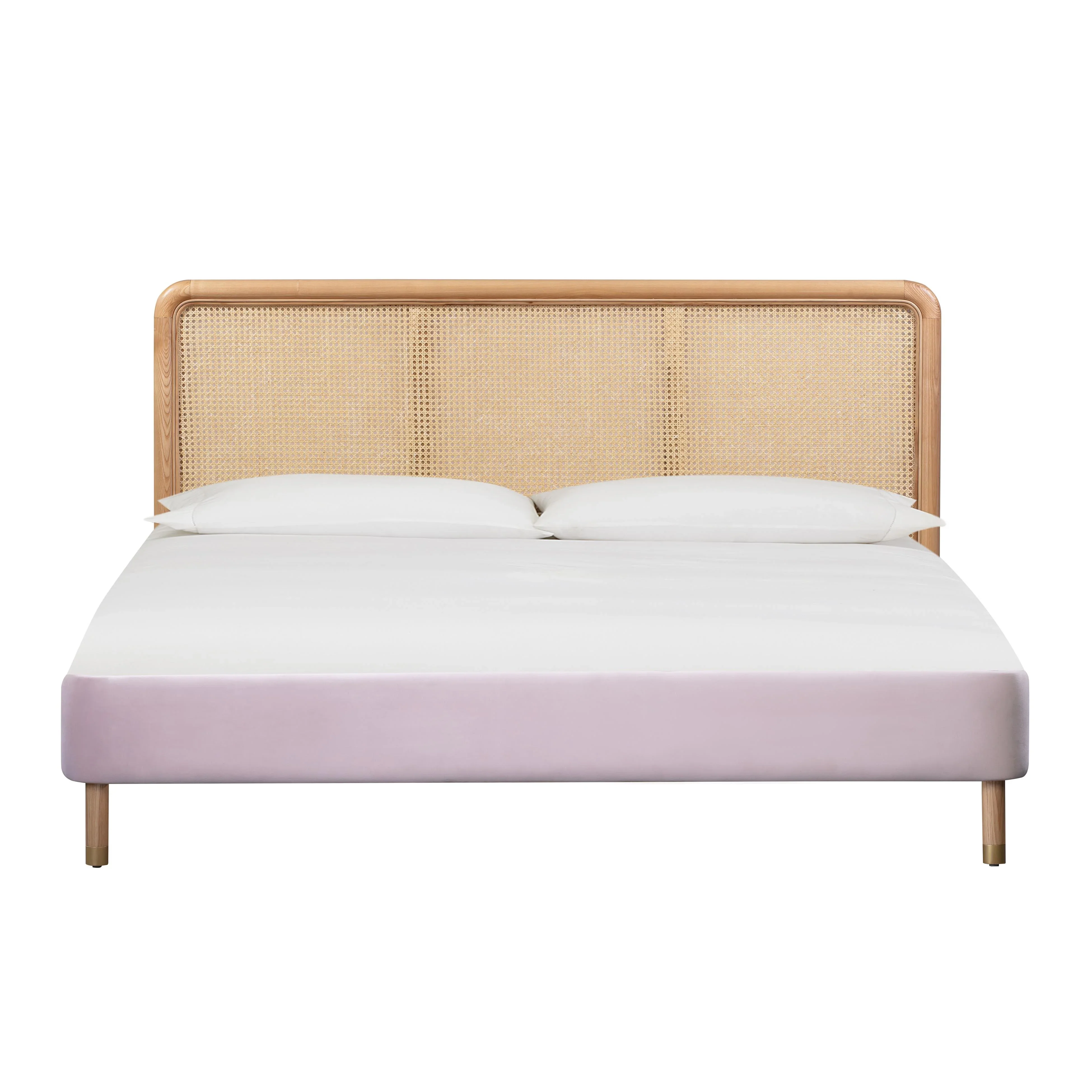Kavali Performance Velvet and Natural Bed - Image 12