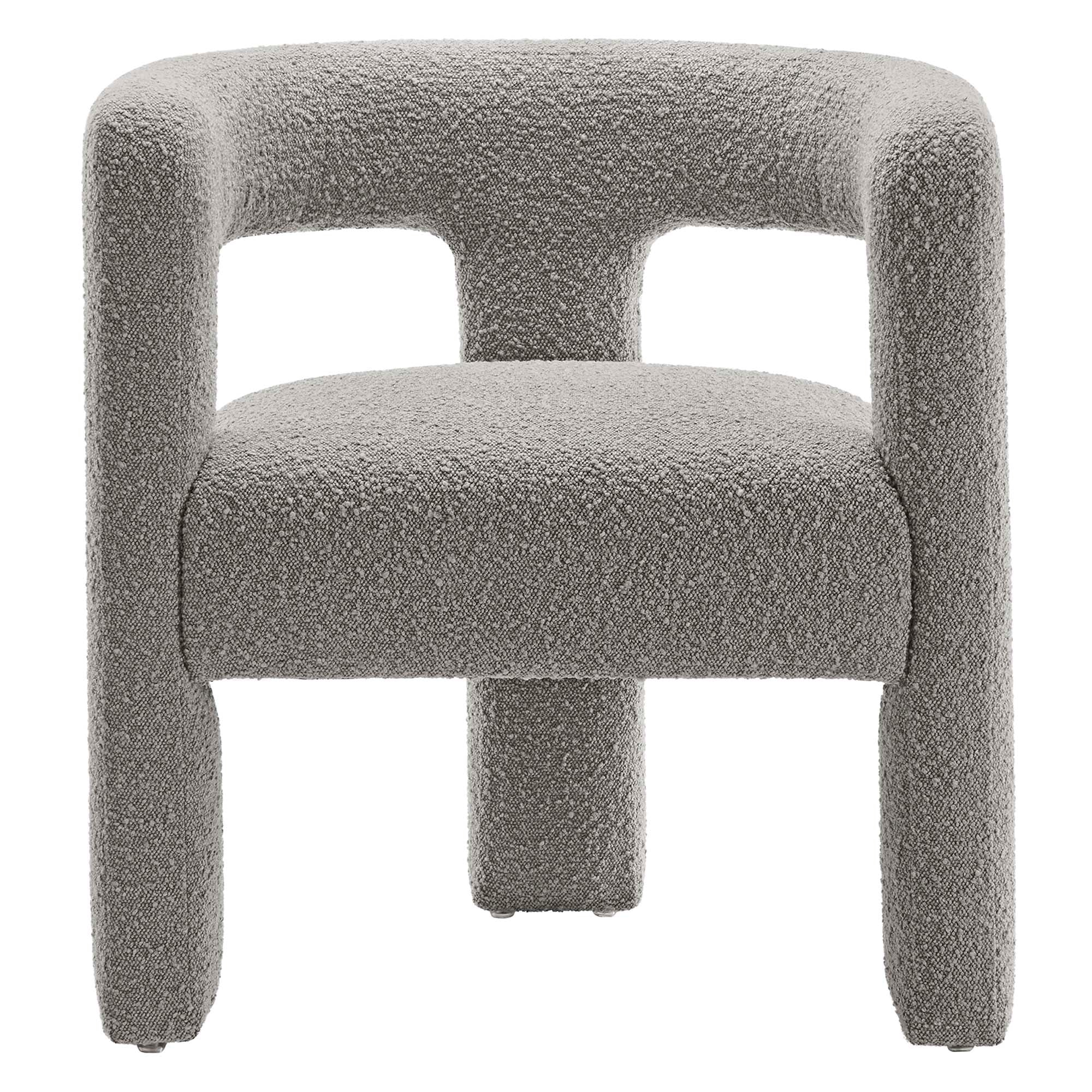 Kayla Boucle Upholstered Armchair - Image 3
