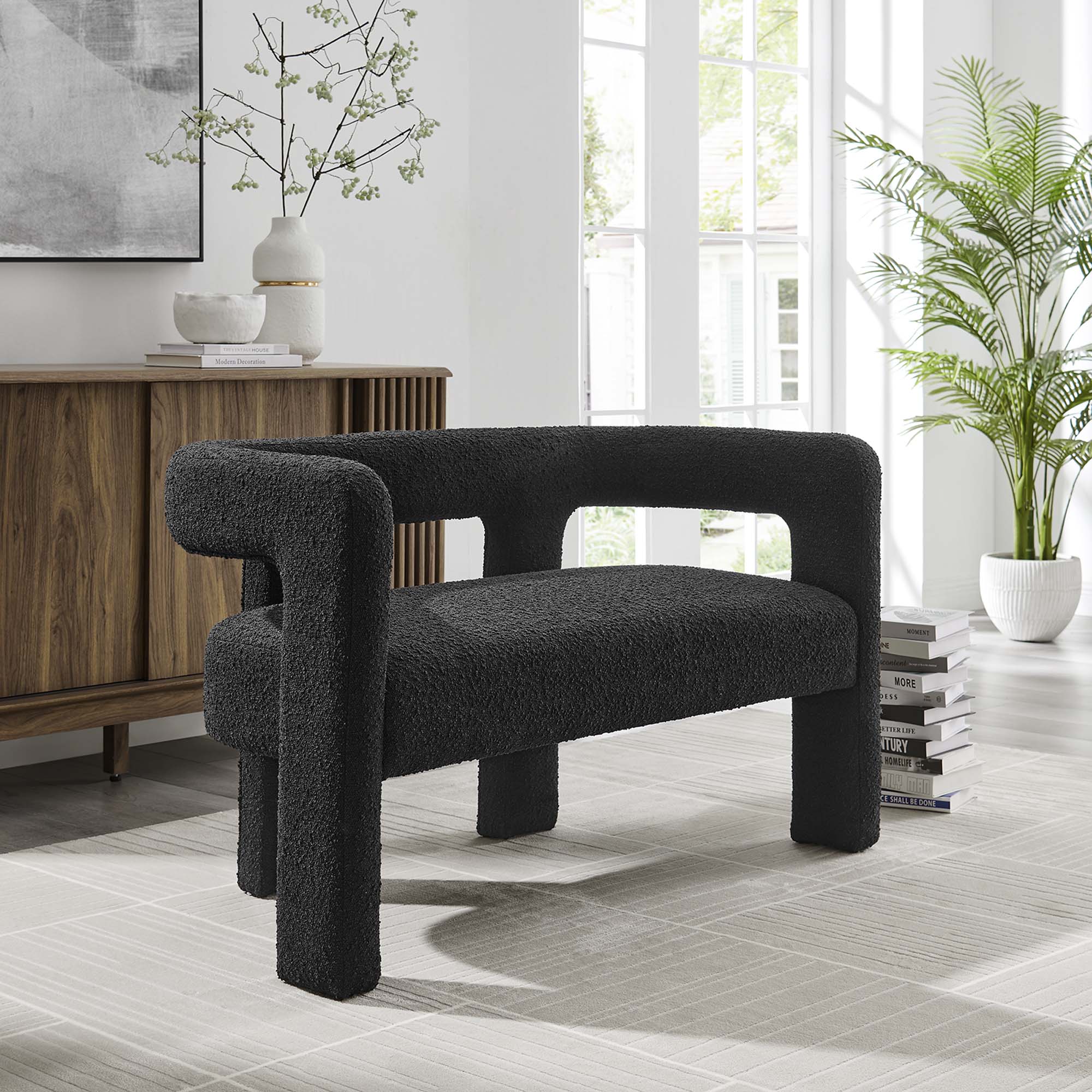 Kayla Boucle Upholstered Loveseat - Image 11