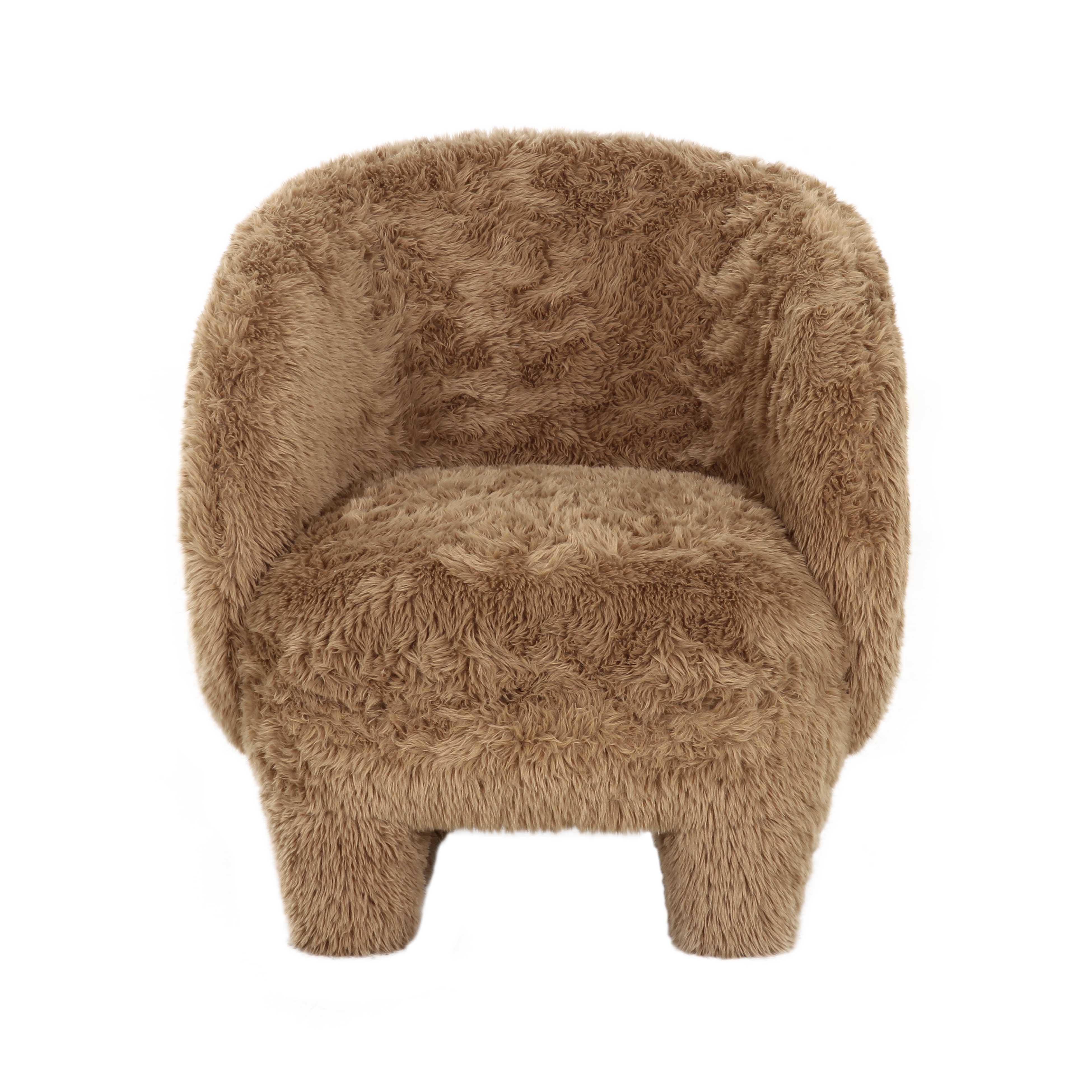 Kiki Contract-Grade Vegan Shearling Accent Chair - Image 10