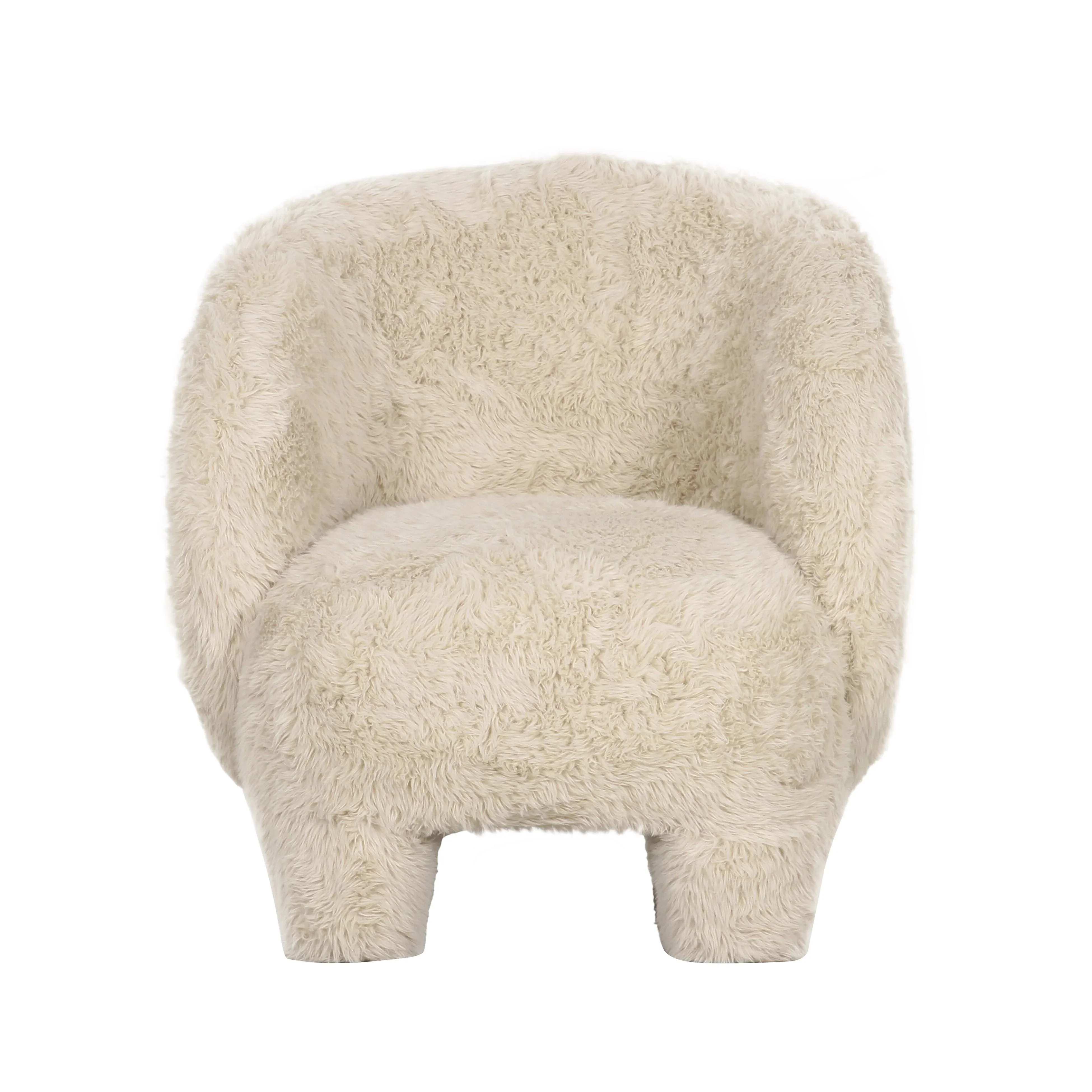 Kiki Contract-Grade Vegan Shearling Accent Chair - Image 3