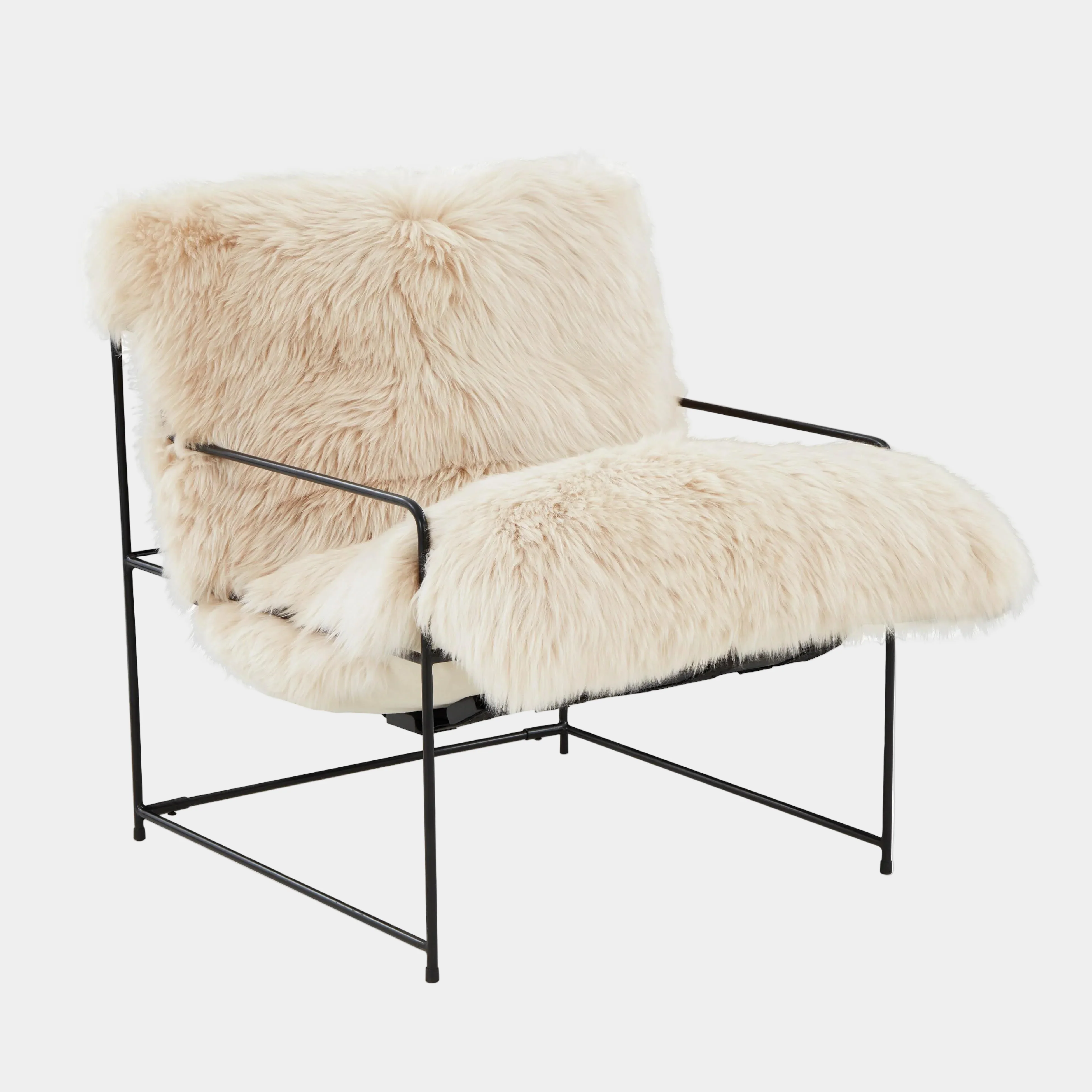 Kimi Genuine Sheepskin Accent Chair - Image 8
