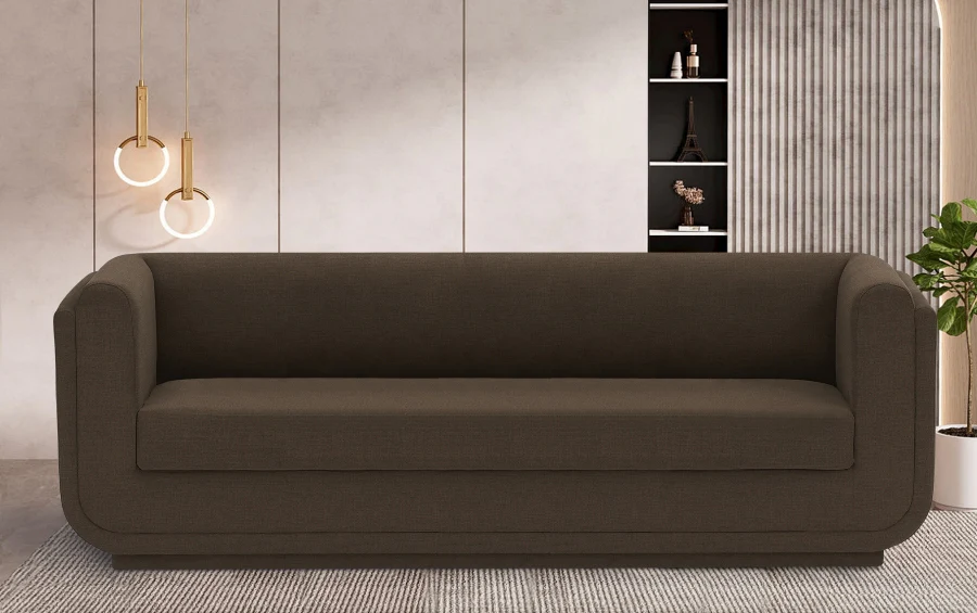Kimora Linen Textured Fabric Sofa - Image 28