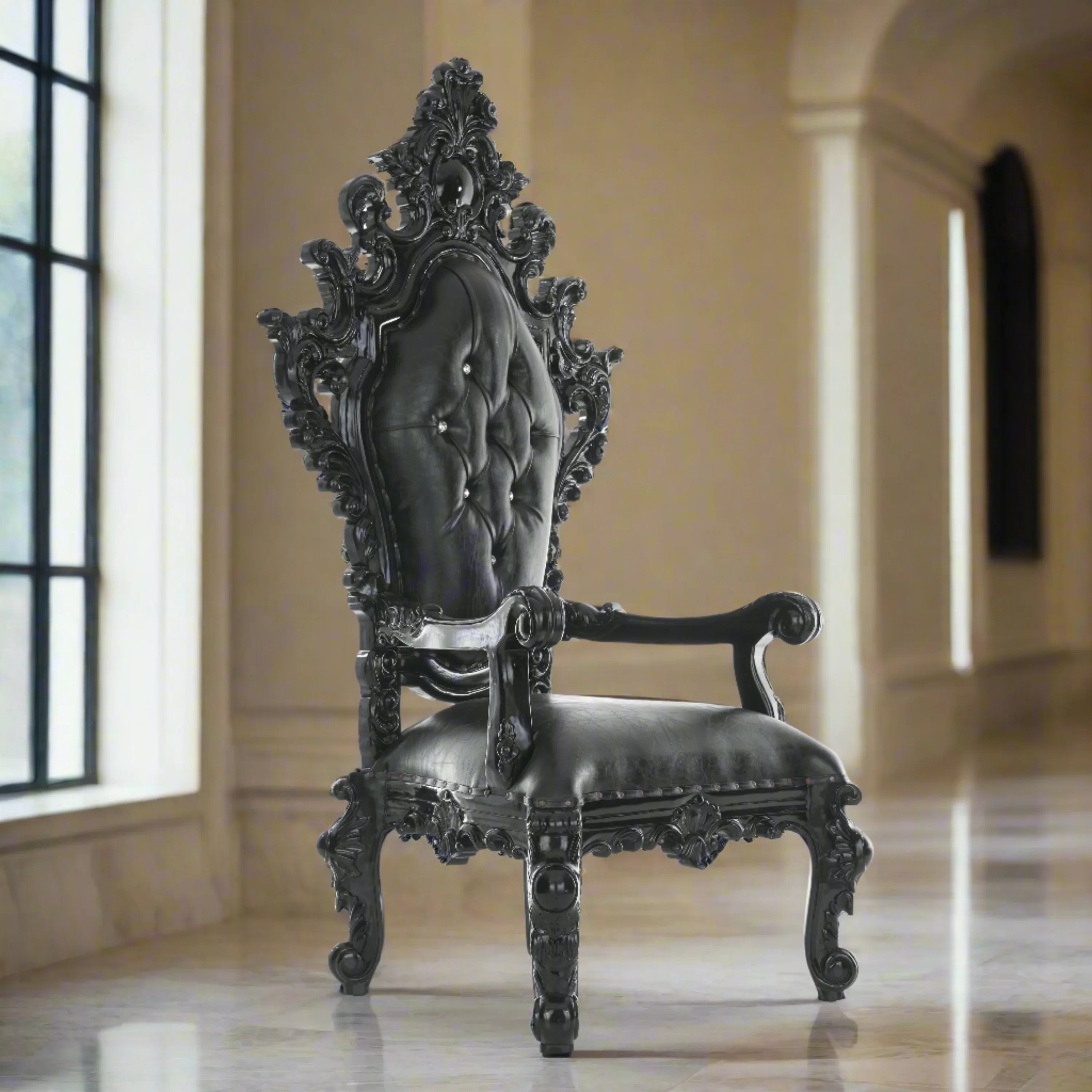 King Darius Royal Throne Chair - Image 2