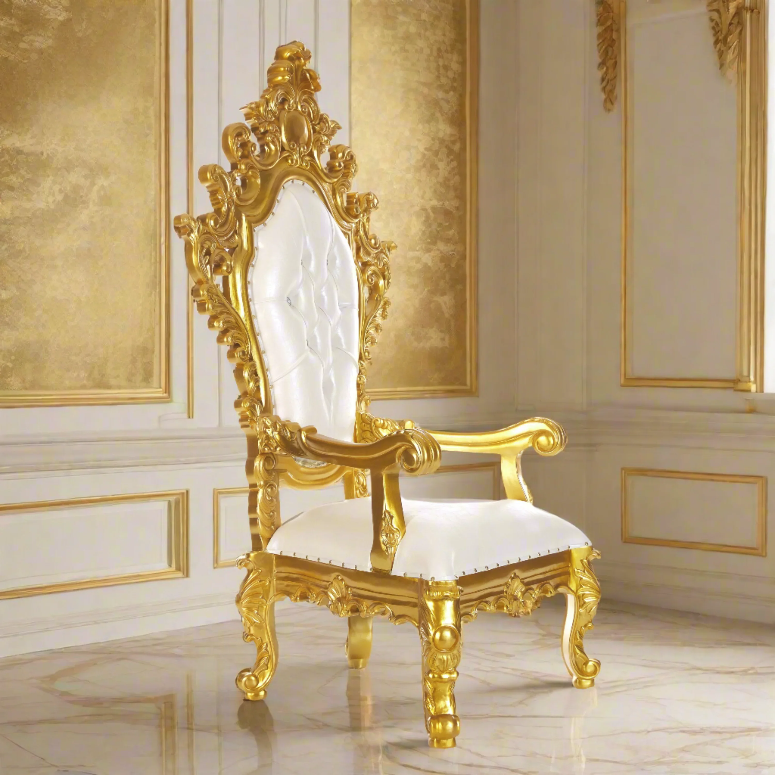 King Darius Royal Throne Chair - Image 22