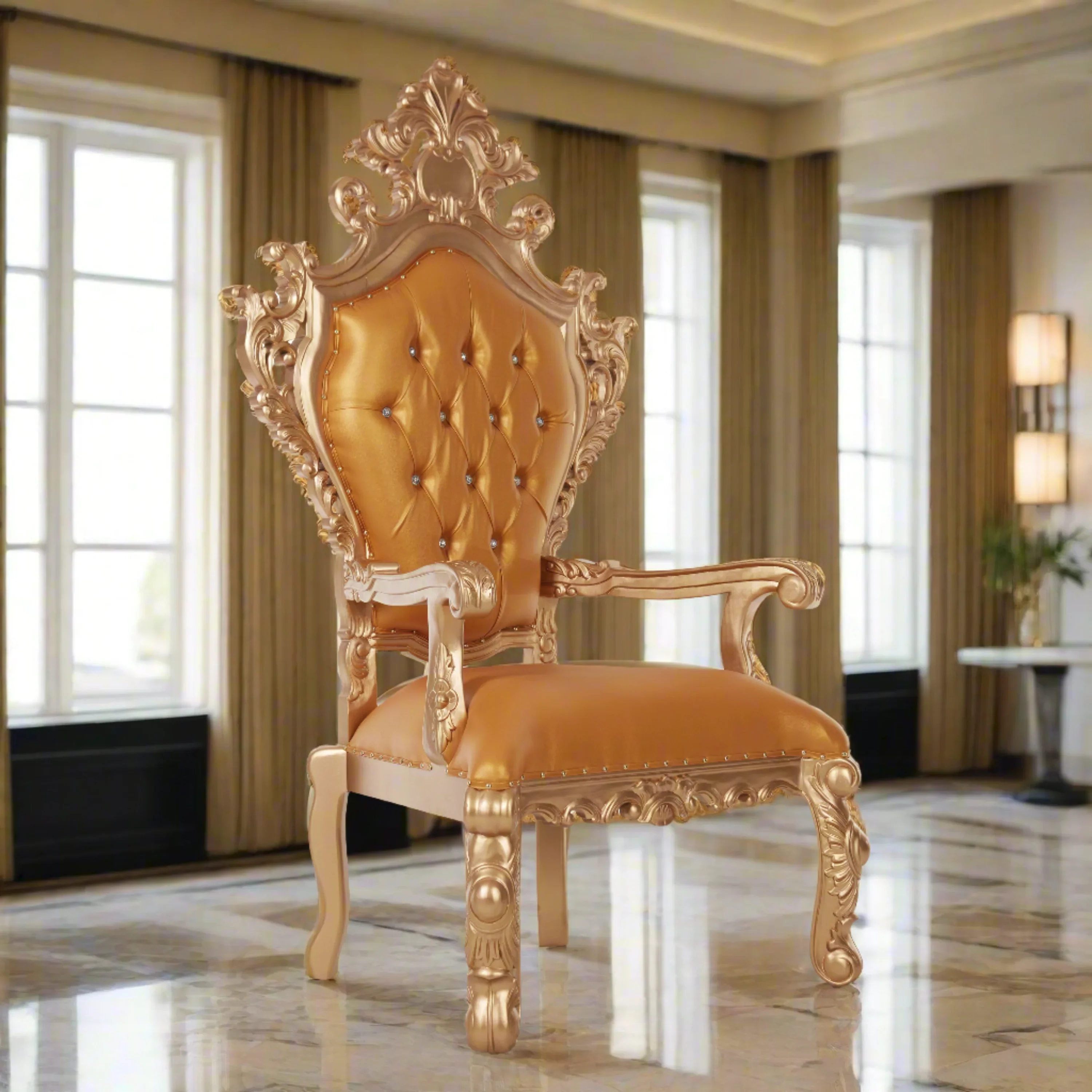 King Darius Royal Throne Chair - Image 6