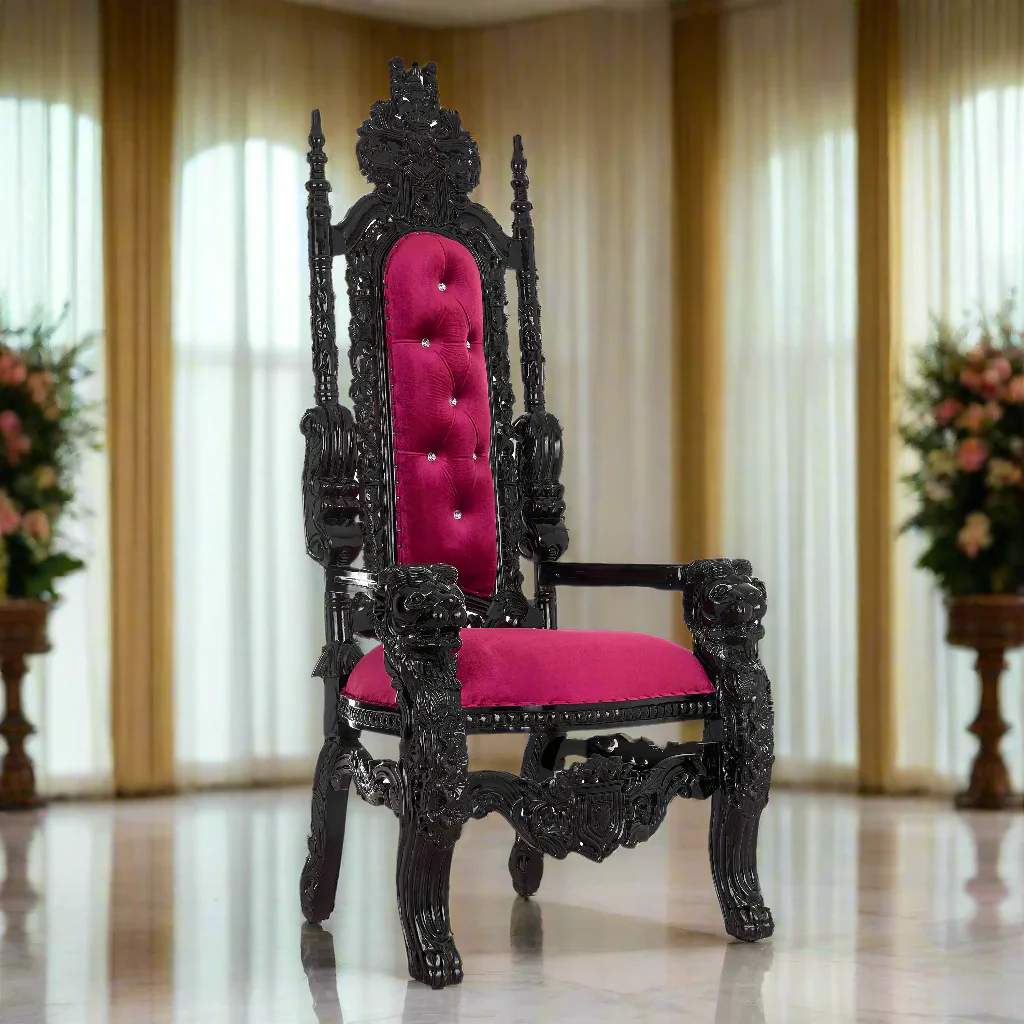 King David Lion Throne Chair - Velvet - Image 31