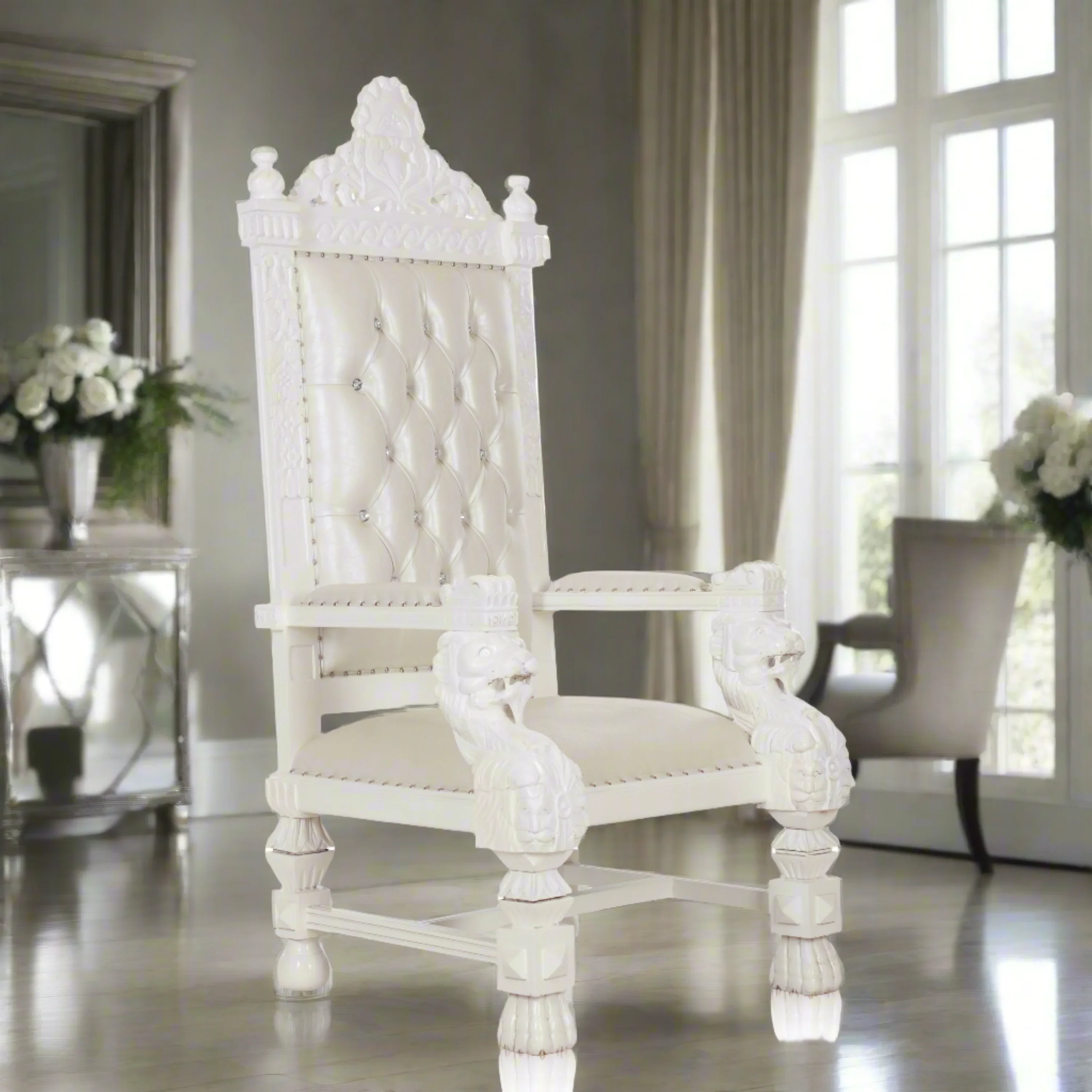 King Samuel 68 Lion Throne Chair - Image 10